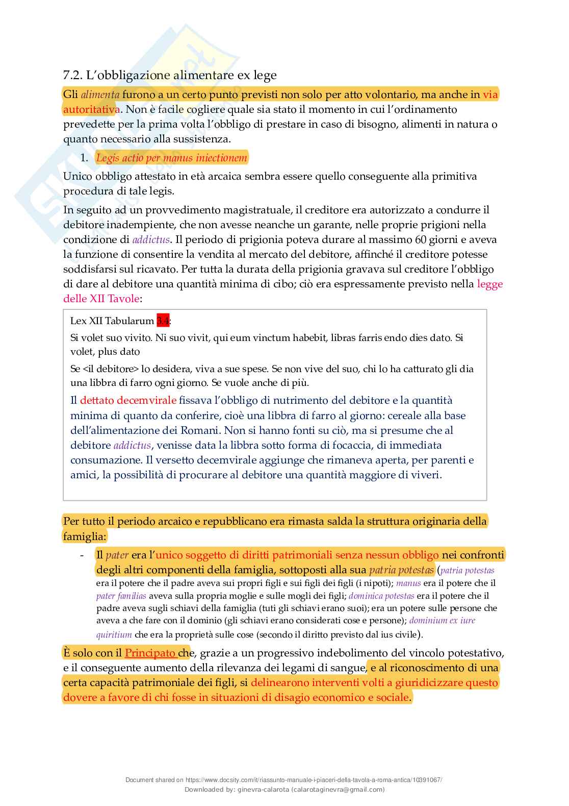Riassunto esame Diritto romano del cibo, Prof. Fargnoli Iole, libro consigliato I piaceri della tavola in Roma antica, Iole Fargnoli Pag. 31