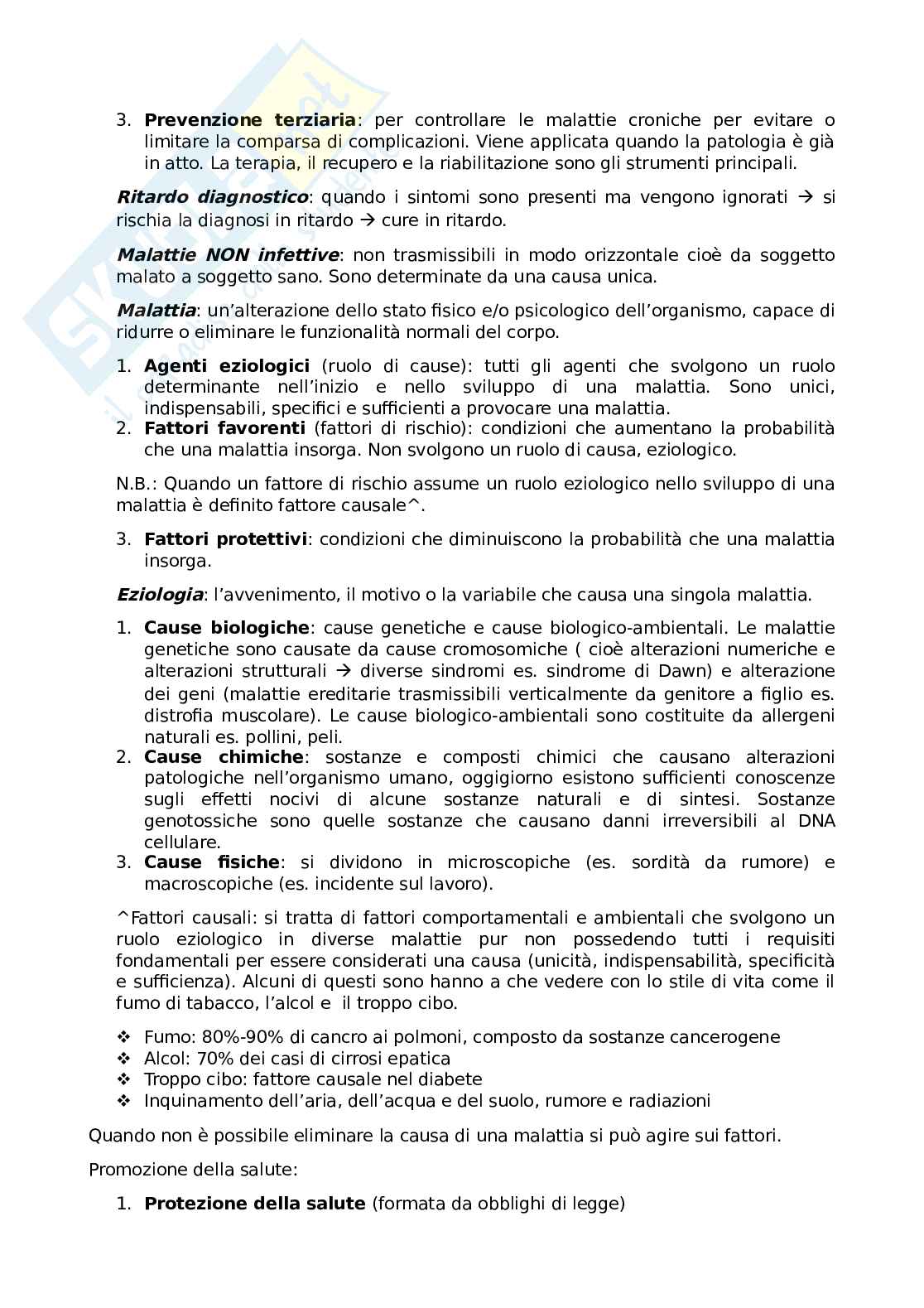 Appunti 1-14 Igiene generale e applicata  Pag. 2