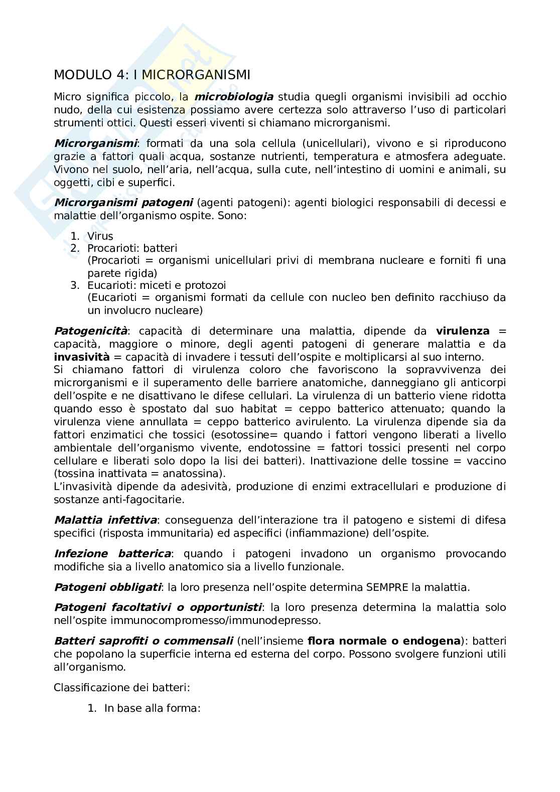 Appunti 1-14 Igiene generale e applicata  Pag. 6