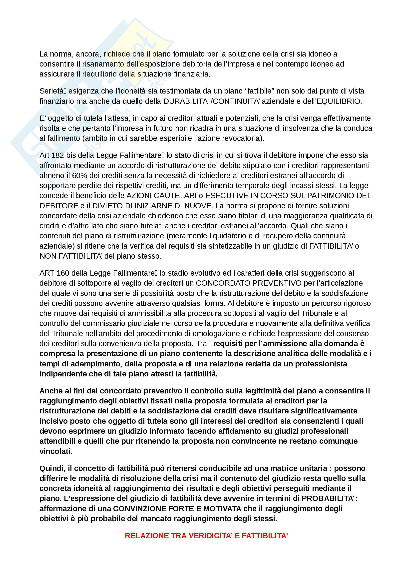 Tecnica progredito modulo II teoria crisi d'impresa Pag. 21