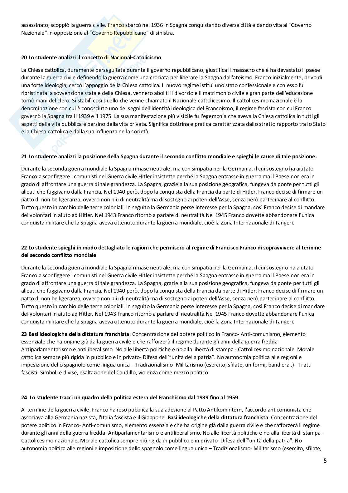 Paniere Lingua spagnola  - Risposte aperte - aggiornato (2026) Pag. 6