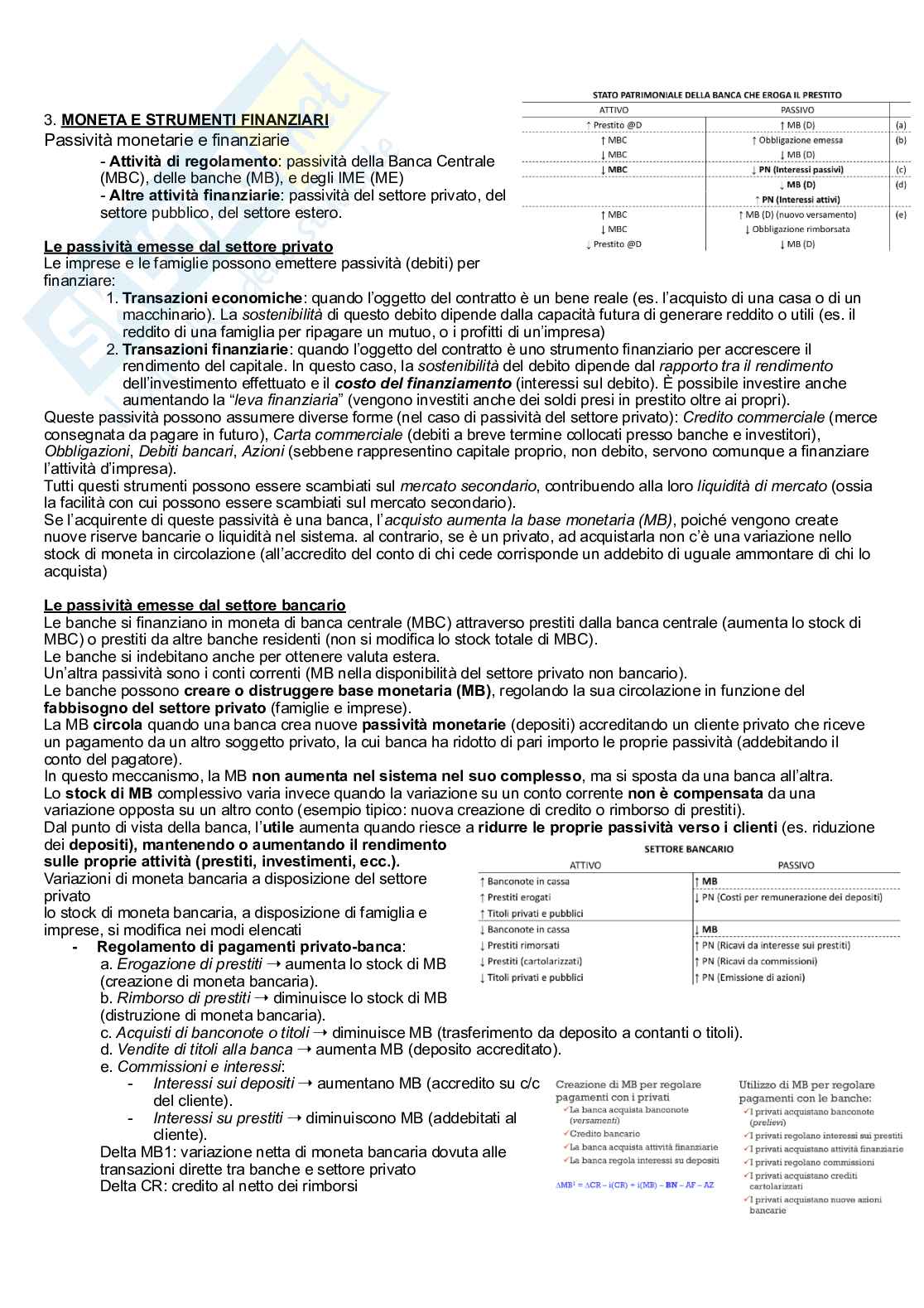Appunti di Economia monetaria Pag. 16