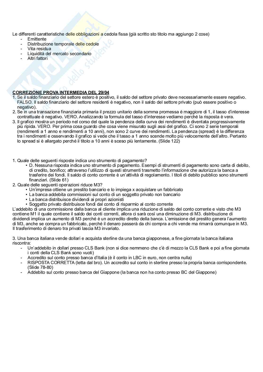 Appunti di Economia monetaria Pag. 26