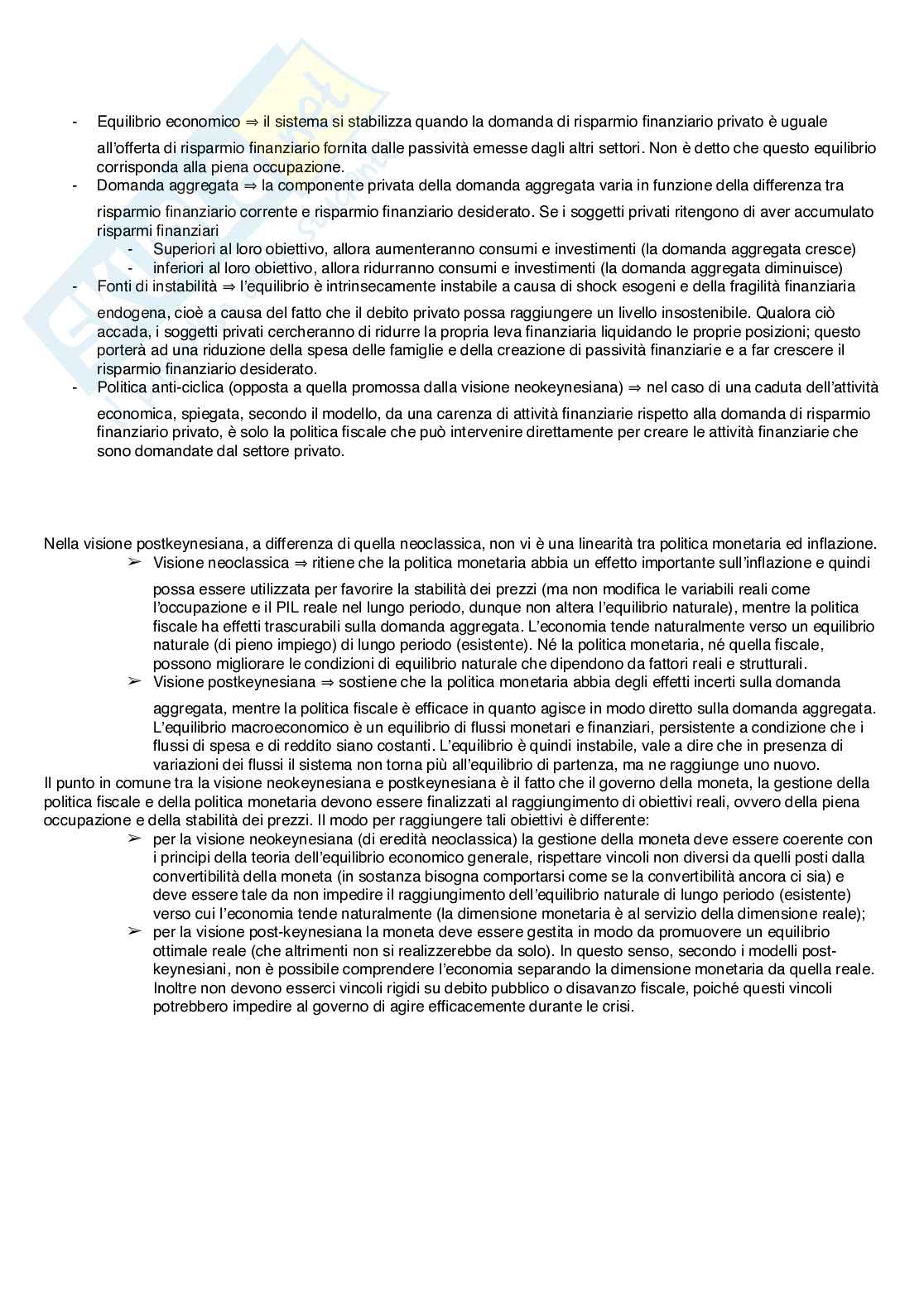 Appunti di Economia monetaria Pag. 46