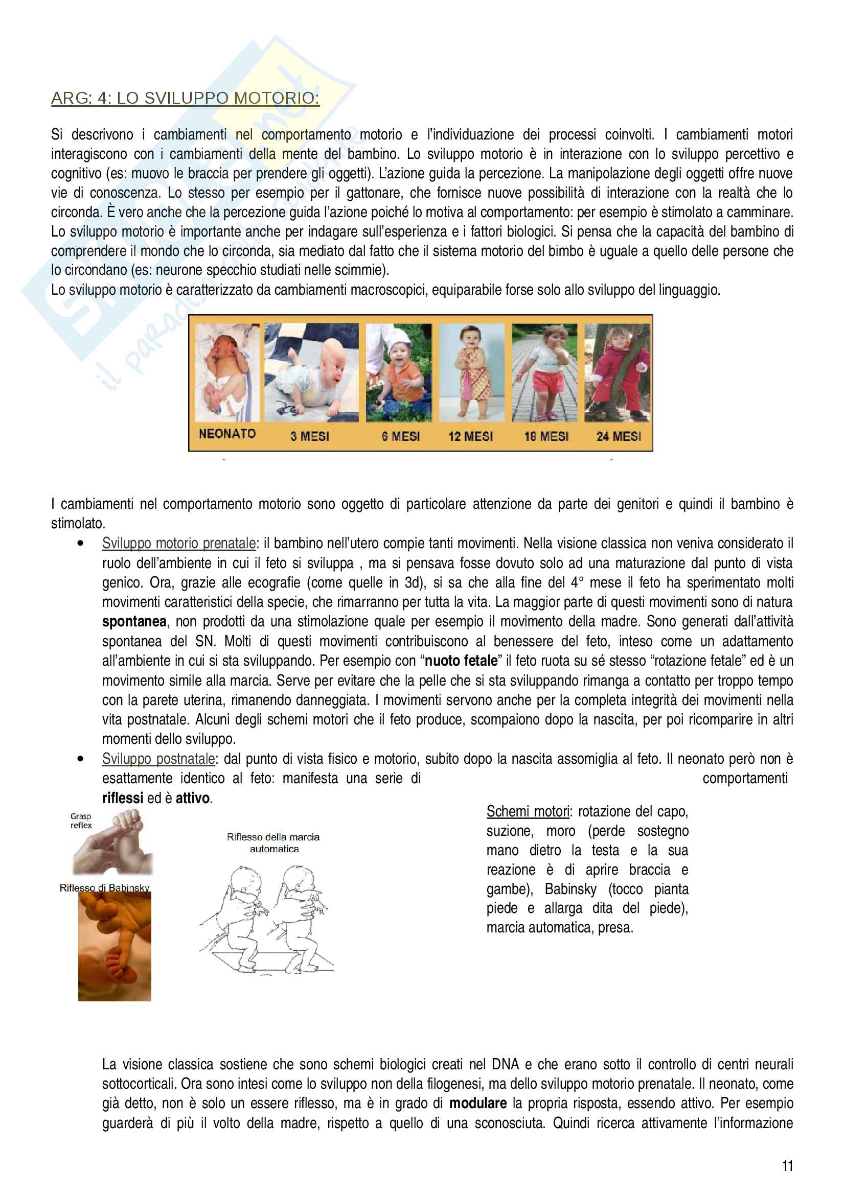 Psicologia dello sviluppo Pag. 11