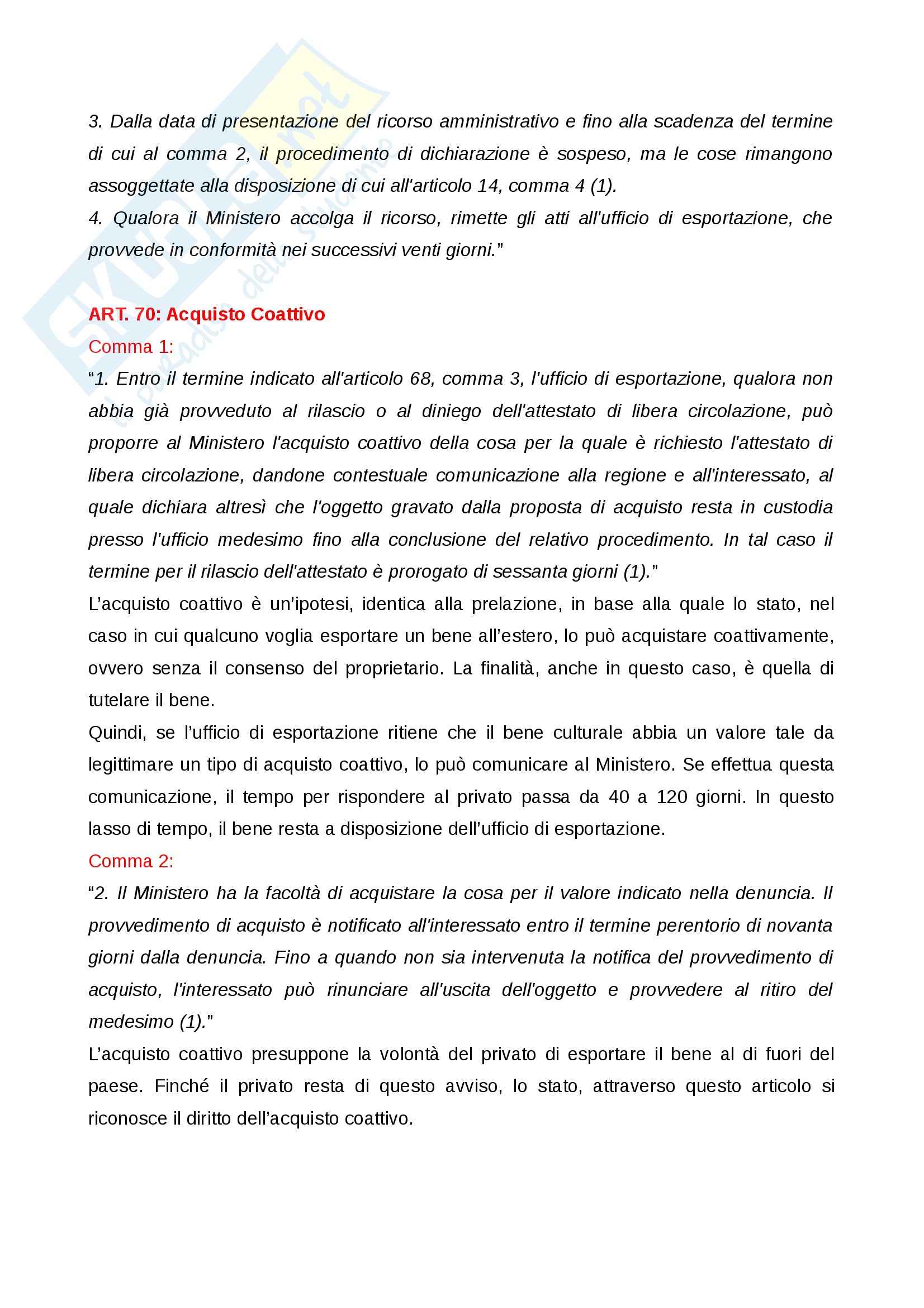 Appunti Lezioni A.A. 2014/2015 Legislazione dei Beni Culturali Pag. 66