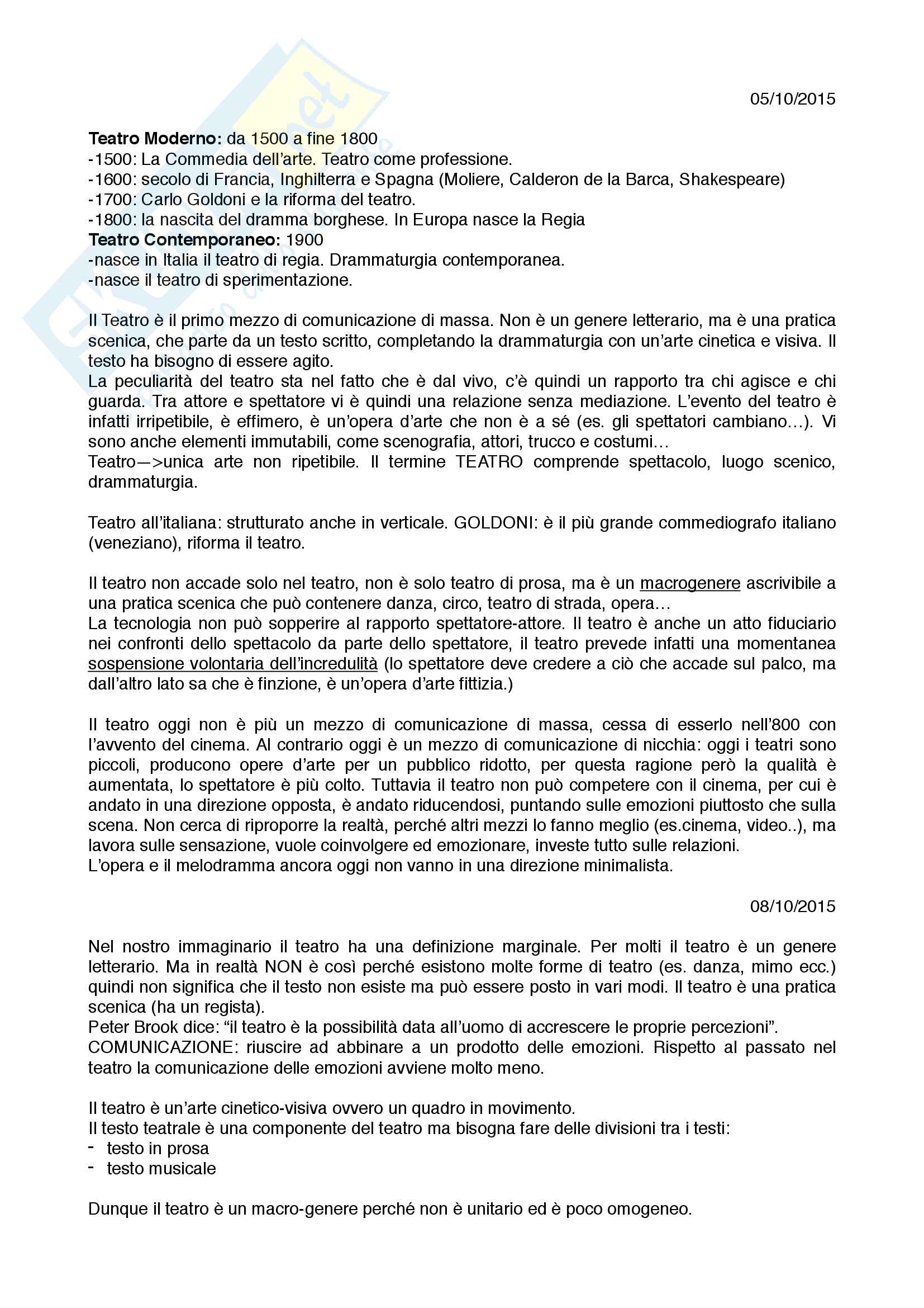 Appunti teatro Pag. 1