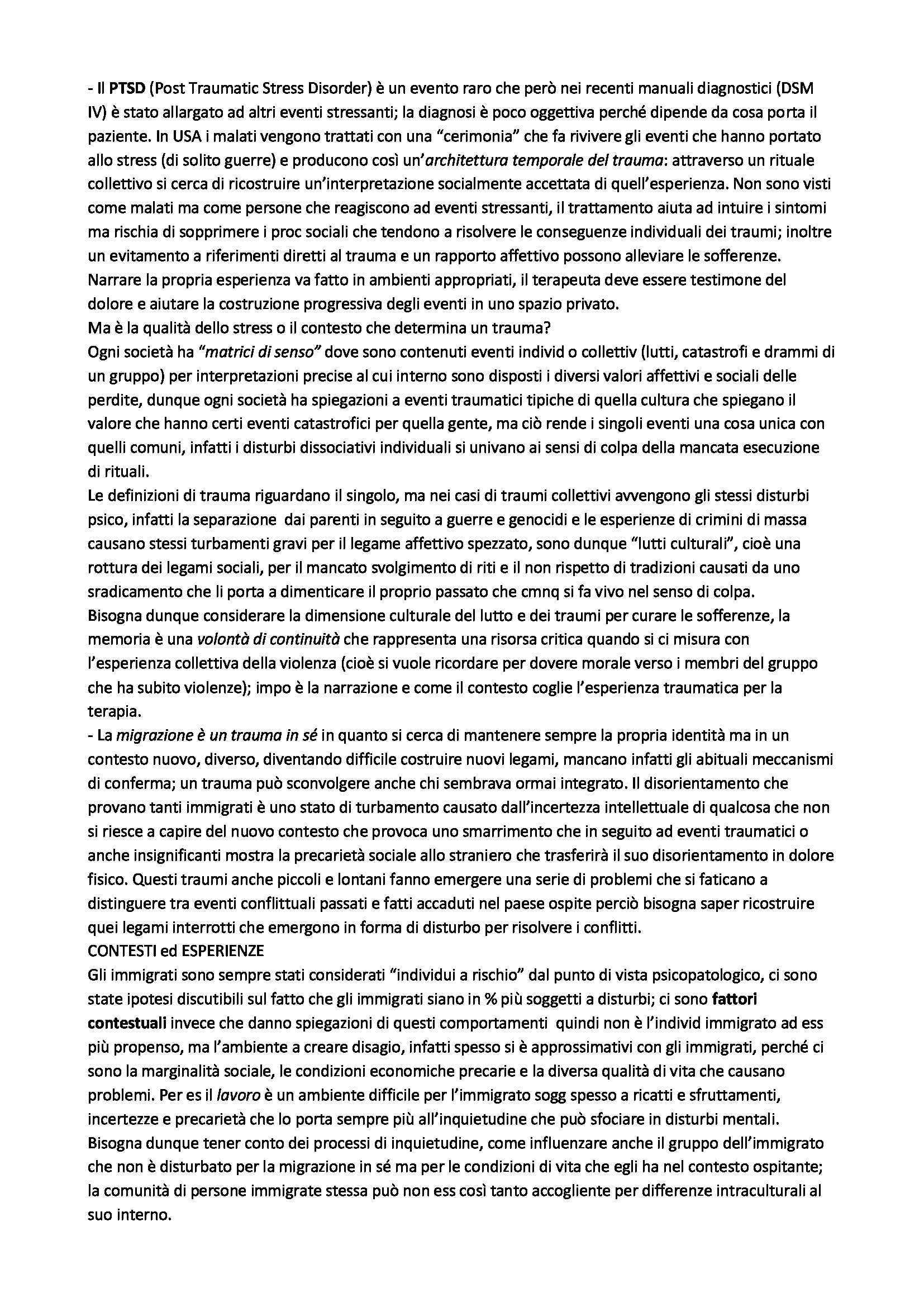 Riassunto esame Antropologia Culturale, prof. Beneduce, libro consigliato Frontiere dell'Identità e della Memoria Pag. 6