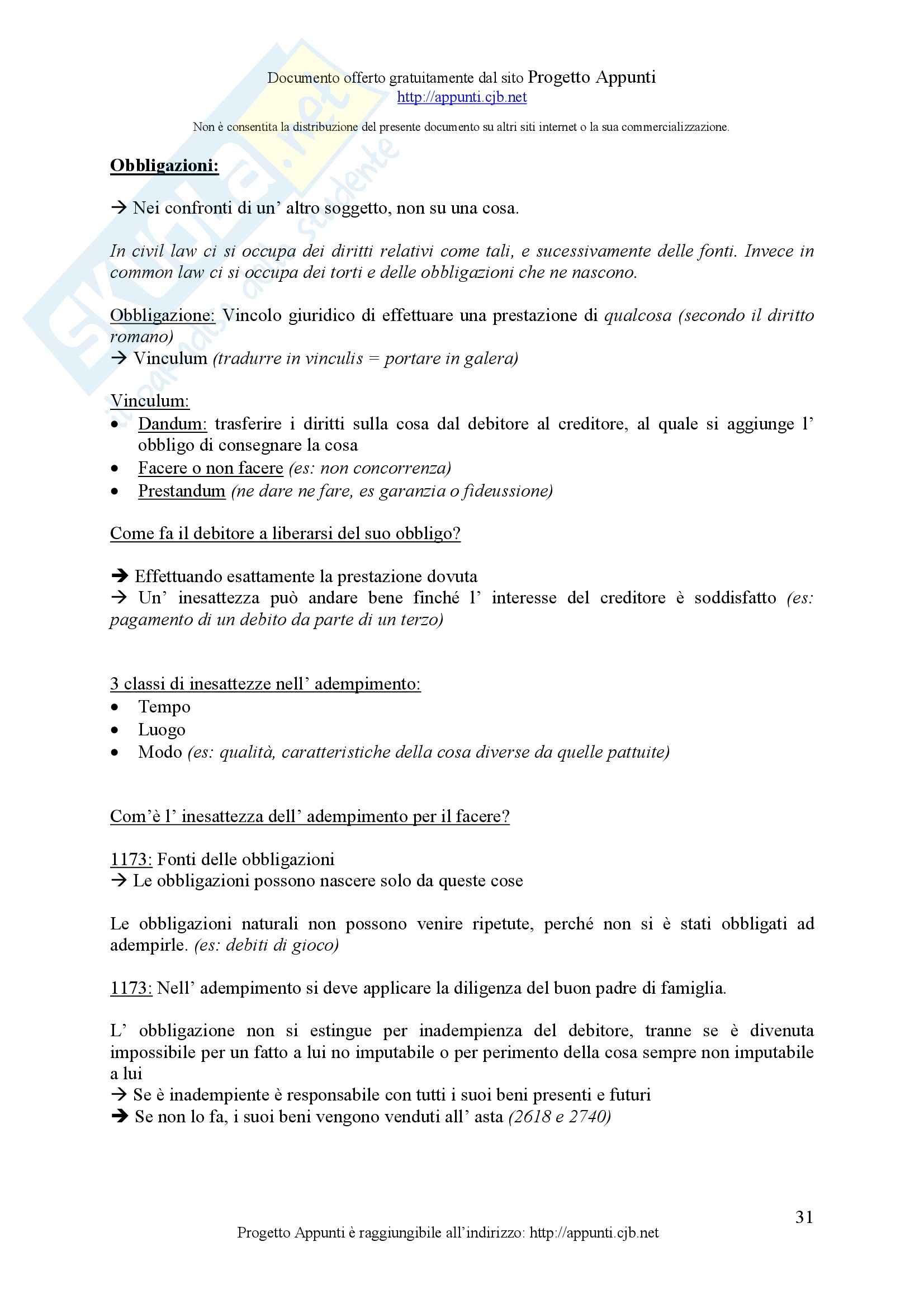 Istituzioni di diritto privato - concetti Pag. 31