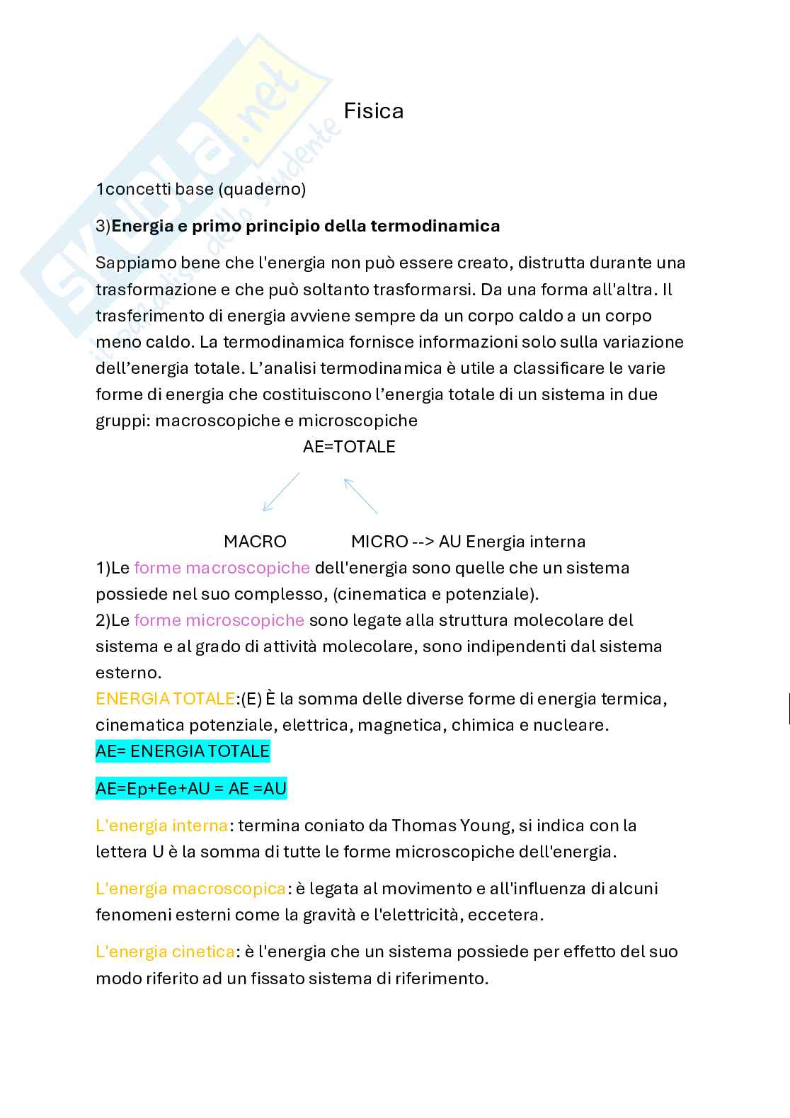 Appunti di Fisica Pag. 1