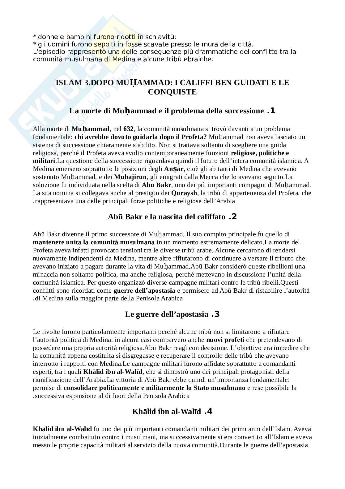 Prima prova intercorso Islam per mediatori  Pag. 21