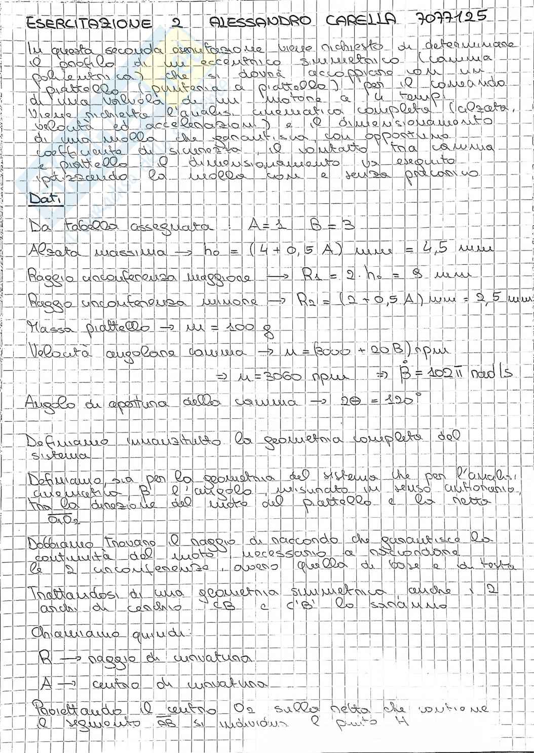 Tavola 2 Laboratorio di meccanica applicata alle macchine Pag. 1