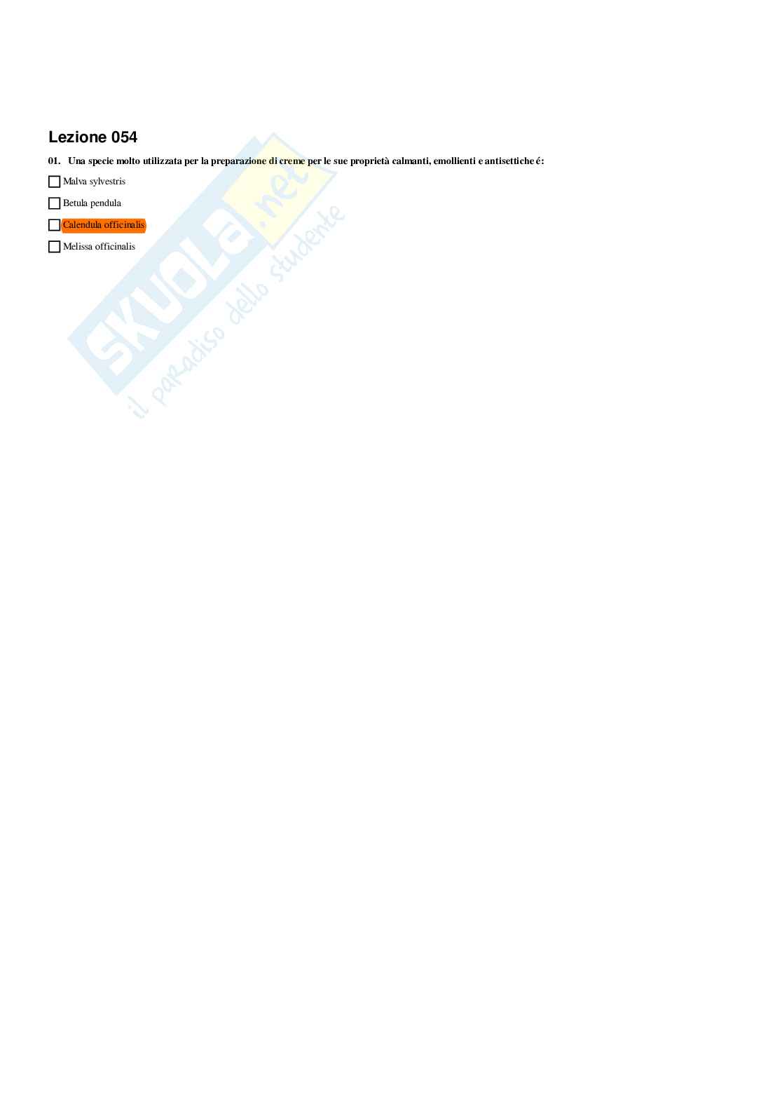 Paniere Botanica e biodiversità vegetale - Risposte multiple - aggiornato (2026) Pag. 66