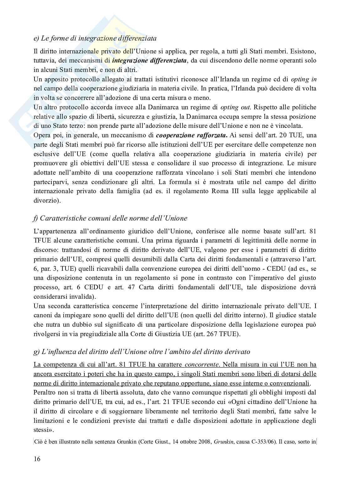 Riassunto esame Diritto internazionale privato, Prof. Franzina Pietro, libro consigliato Introduzione al diritto Internazionale privato (2^ edizione, 2023), Franzina Pag. 16