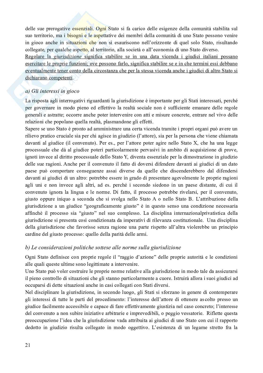 Riassunto esame Diritto internazionale privato, Prof. Franzina Pietro, libro consigliato Introduzione al diritto Internazionale privato (2^ edizione, 2023), Franzina Pag. 21