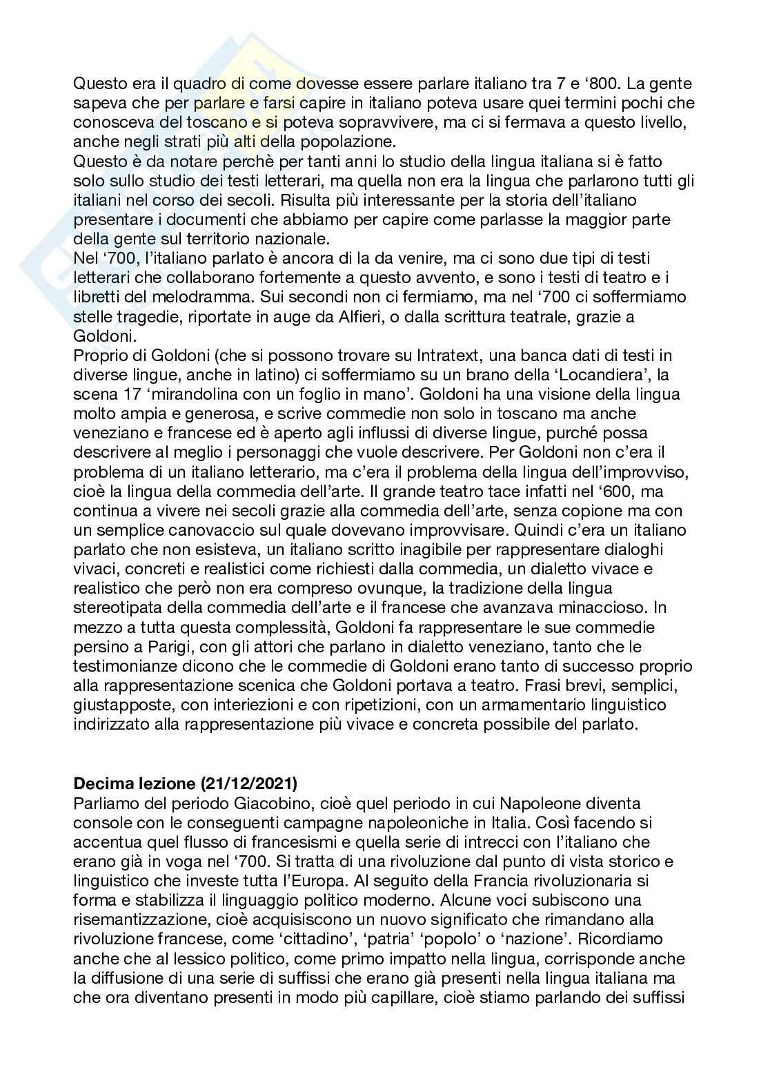 Appunti Storia della lingua italiana modulo 2 Pag. 36