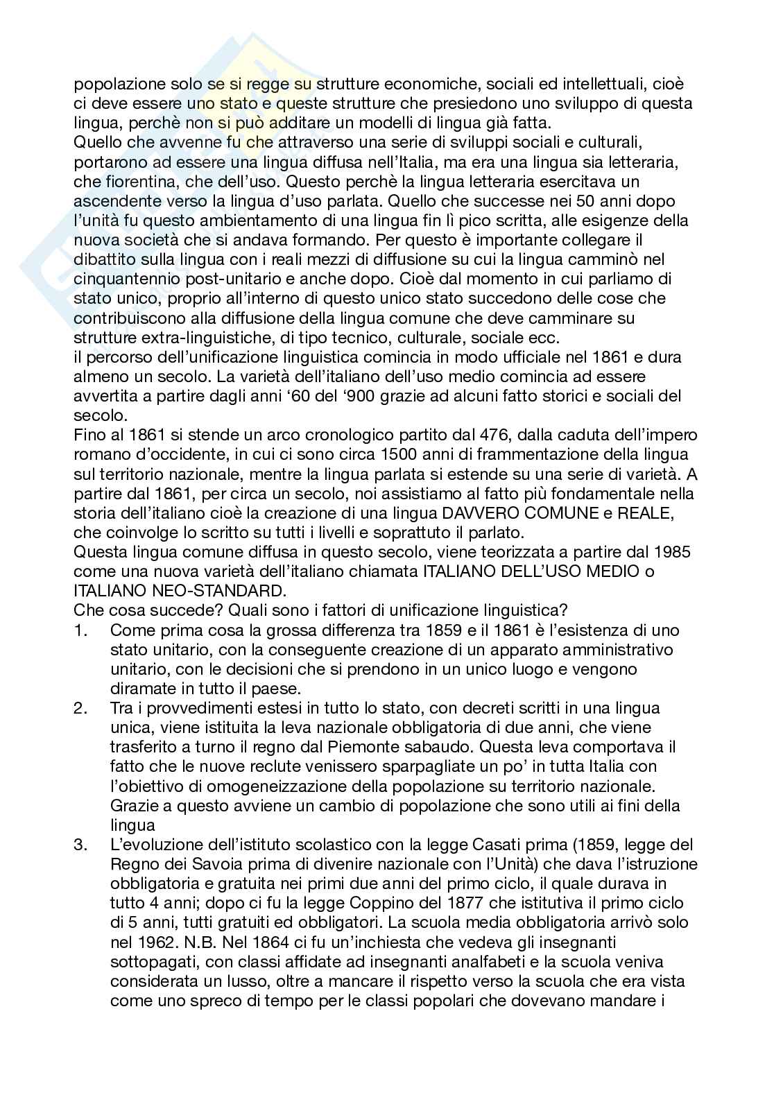 Appunti Storia della lingua italiana modulo 2 Pag. 56