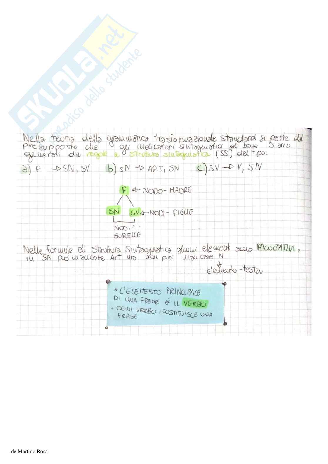 Linguistica generale - linguaggio verbale, fonetica e fonologia, morfologia, sintassi Pag. 41