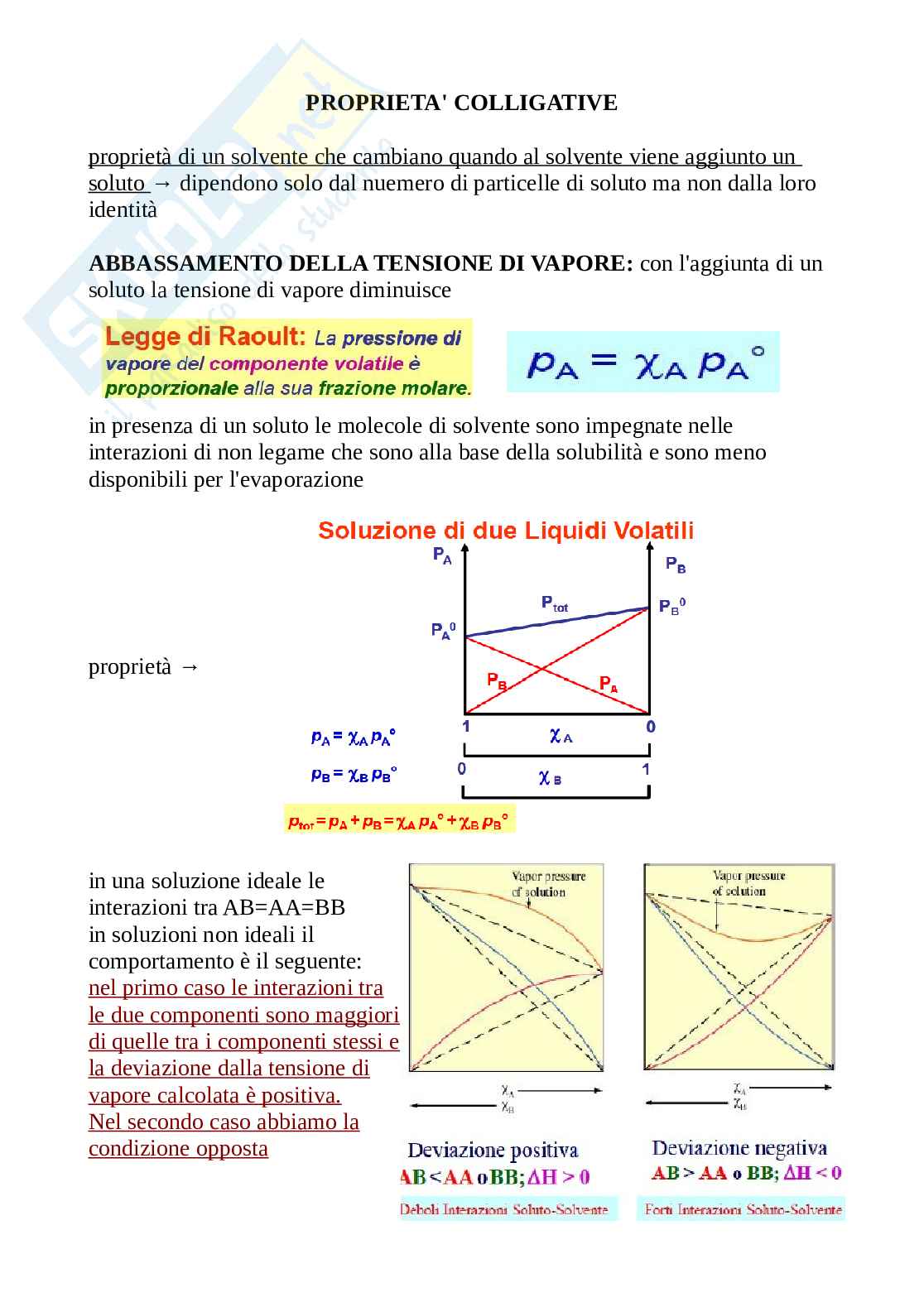 Proprietà colligative Pag. 1