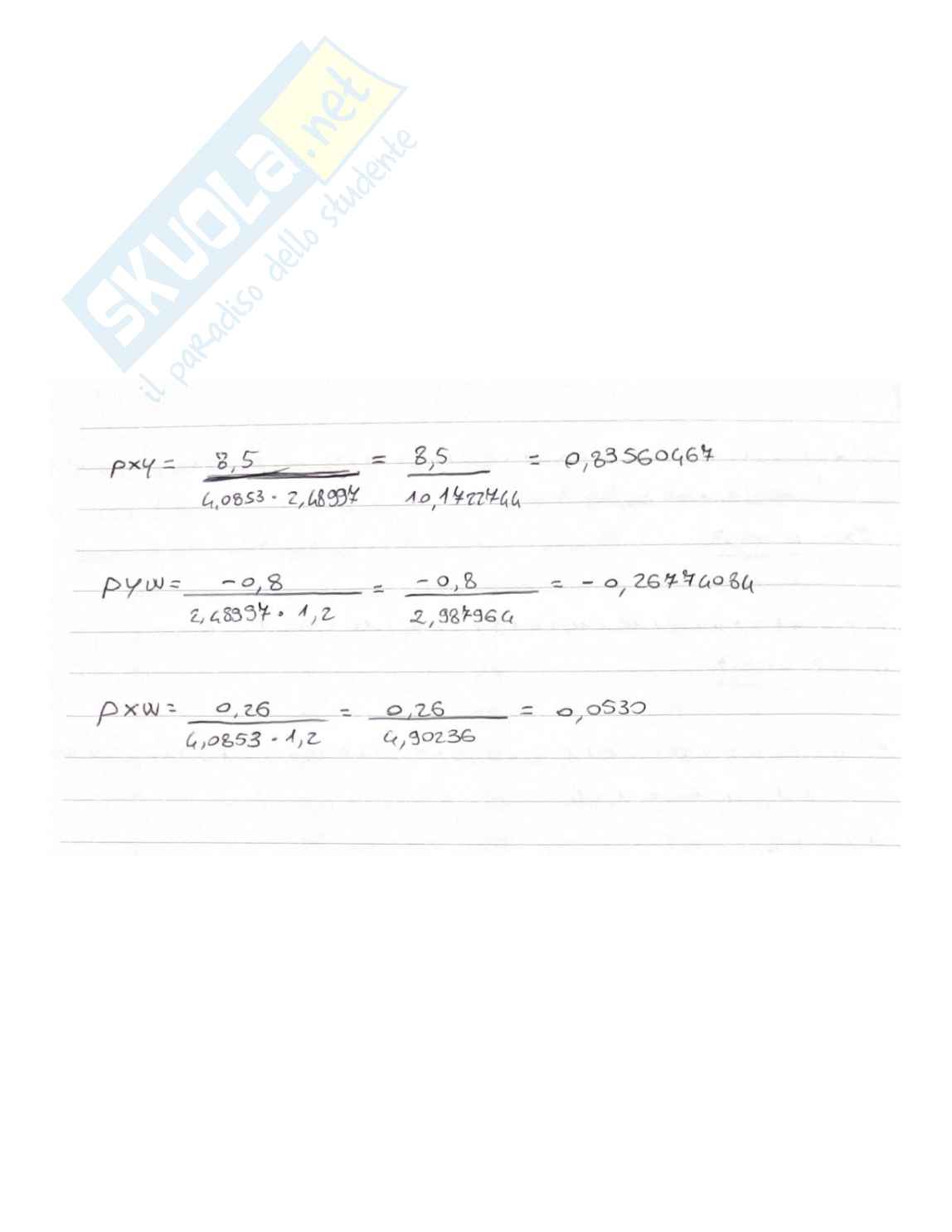 Esercitazioni esame Statistica   Pag. 36
