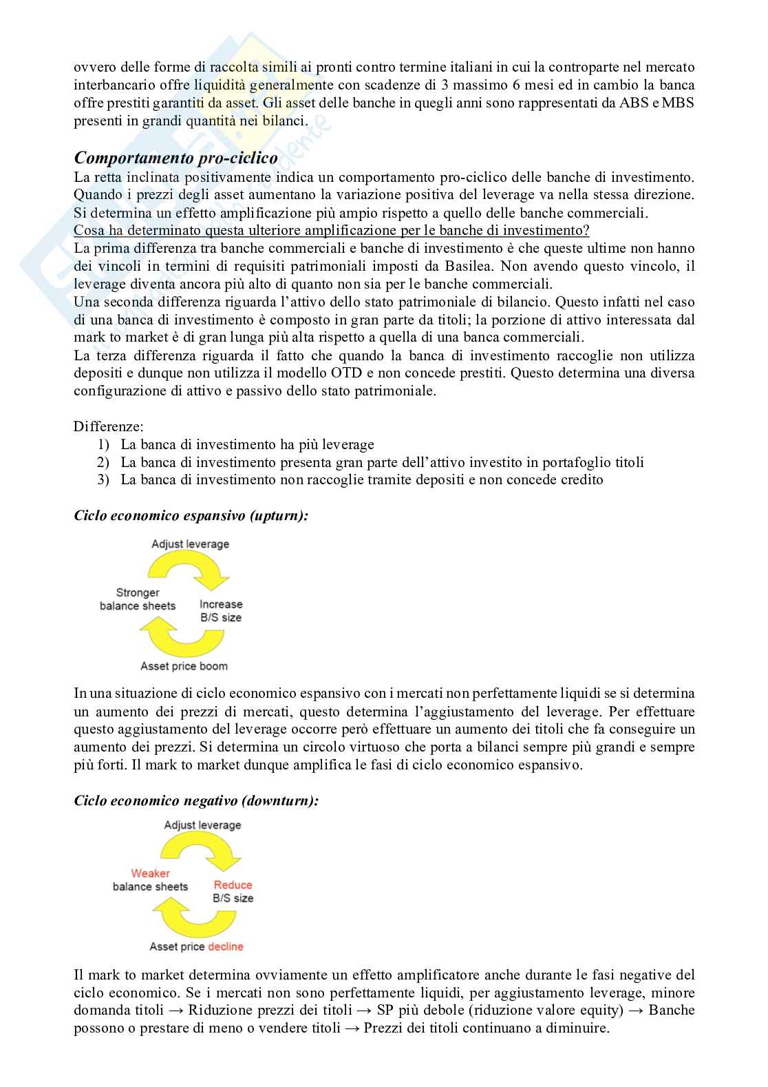 Appunti di Gestione Bancaria Pag. 6