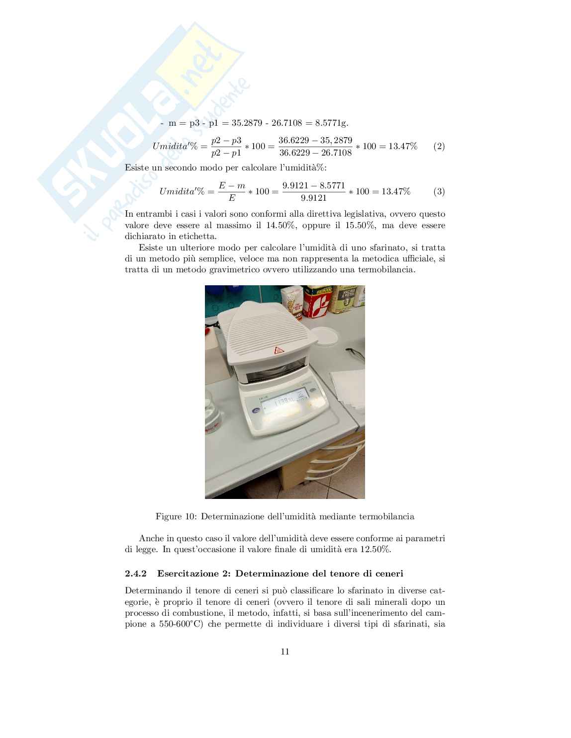 Quaderno di Analisi chimiche dei prodotti alimentari - 3/3 punti Pag. 11