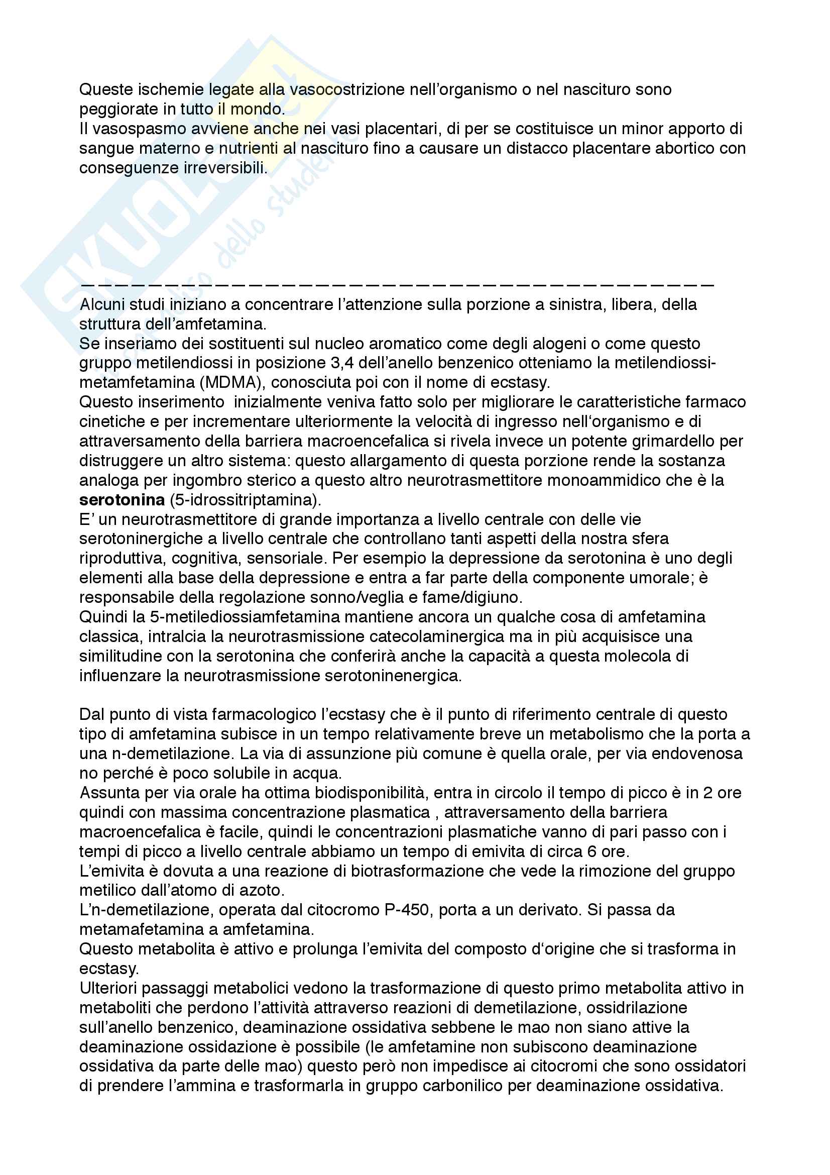 Dipendenze patologiche e farmacologia delle sostanze d'abuso Pag. 16