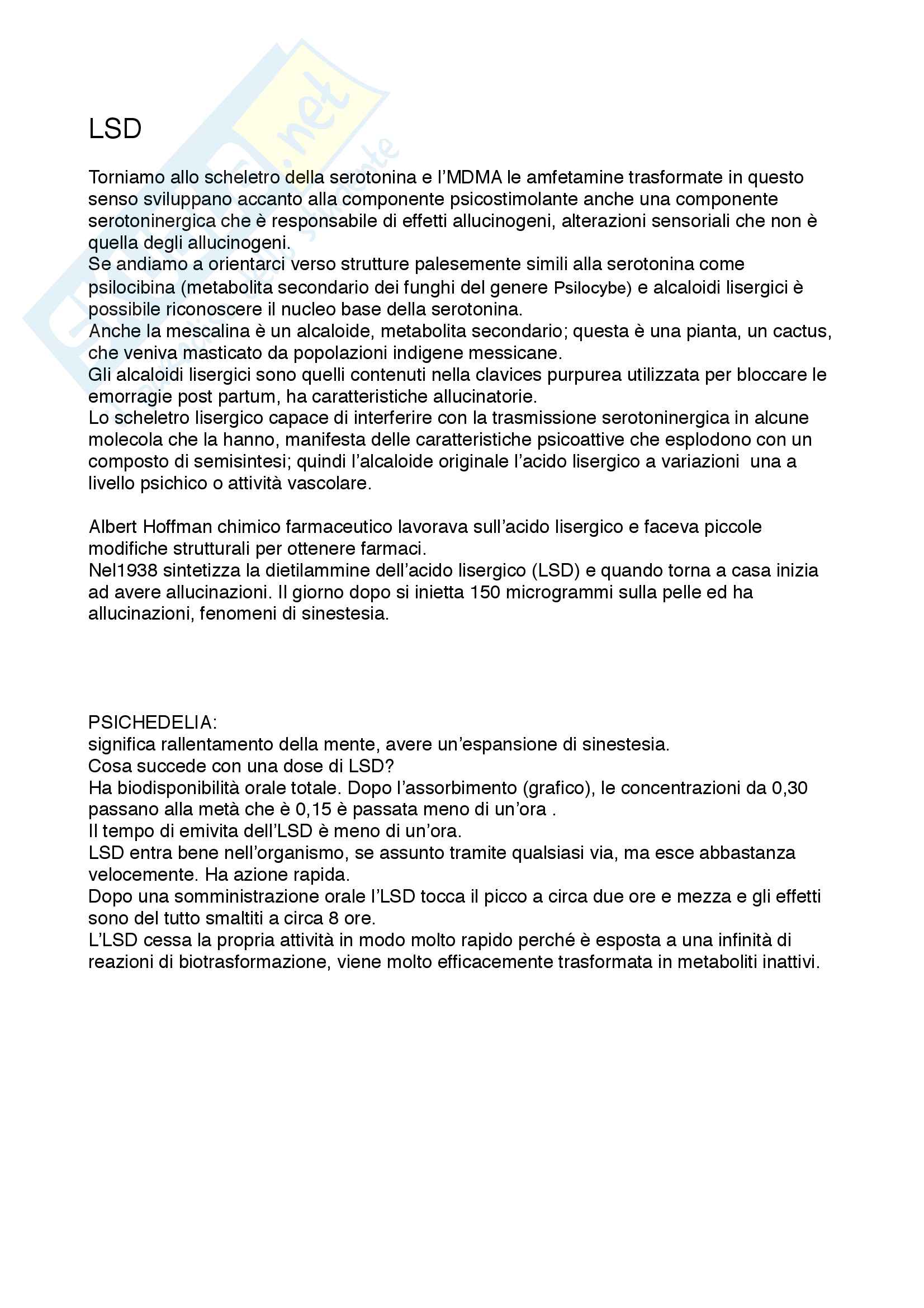 Dipendenze patologiche e farmacologia delle sostanze d'abuso Pag. 21