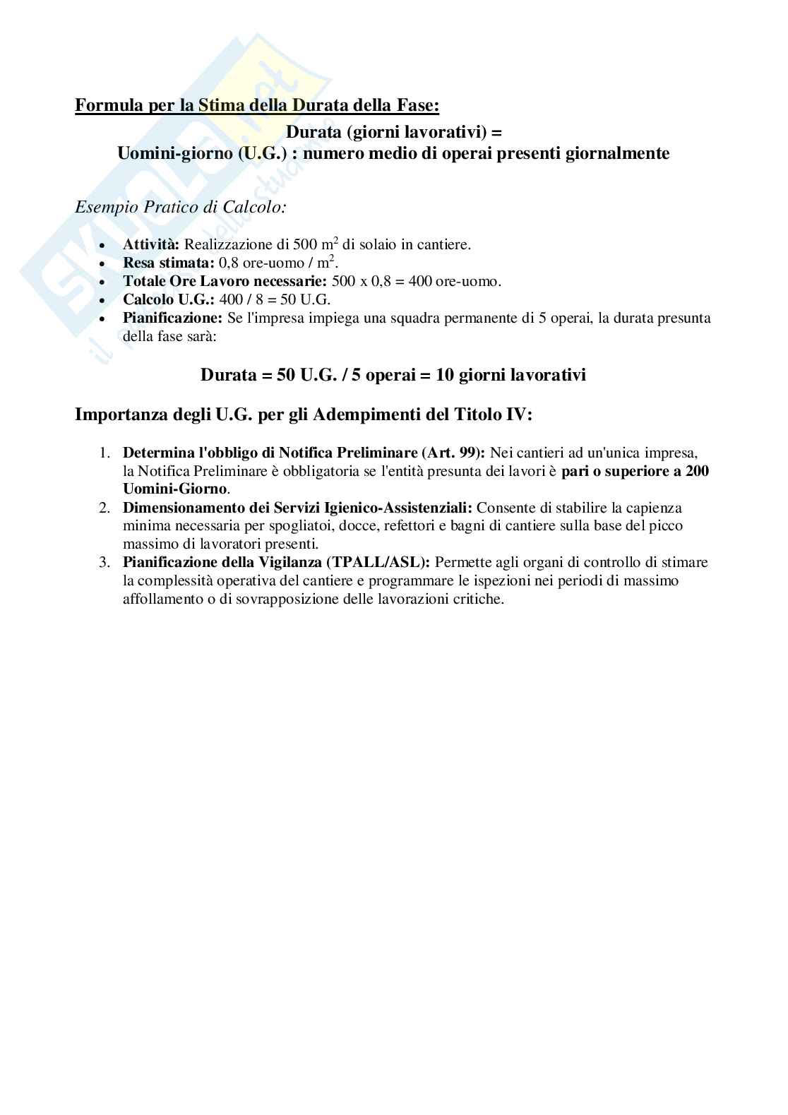 Tirocinio 2 - Cantieri temporanei e mobili Pag. 16