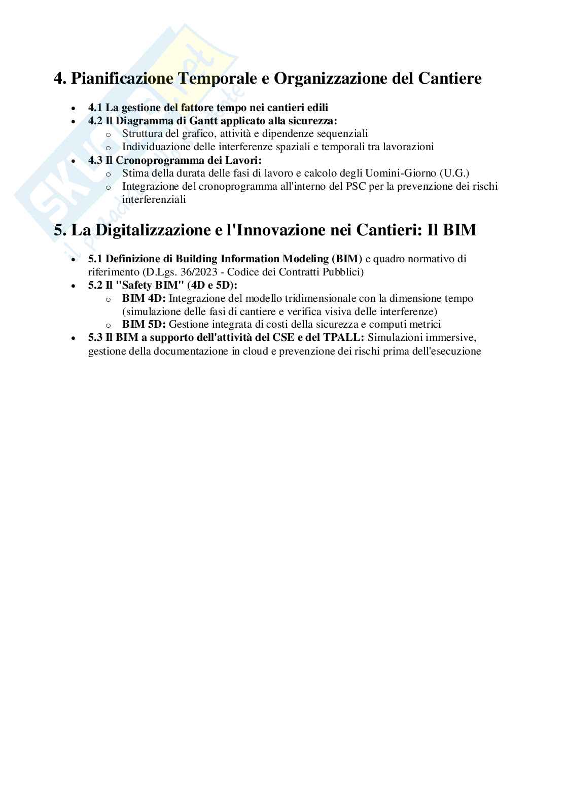 Tirocinio 2 - Cantieri temporanei e mobili Pag. 2