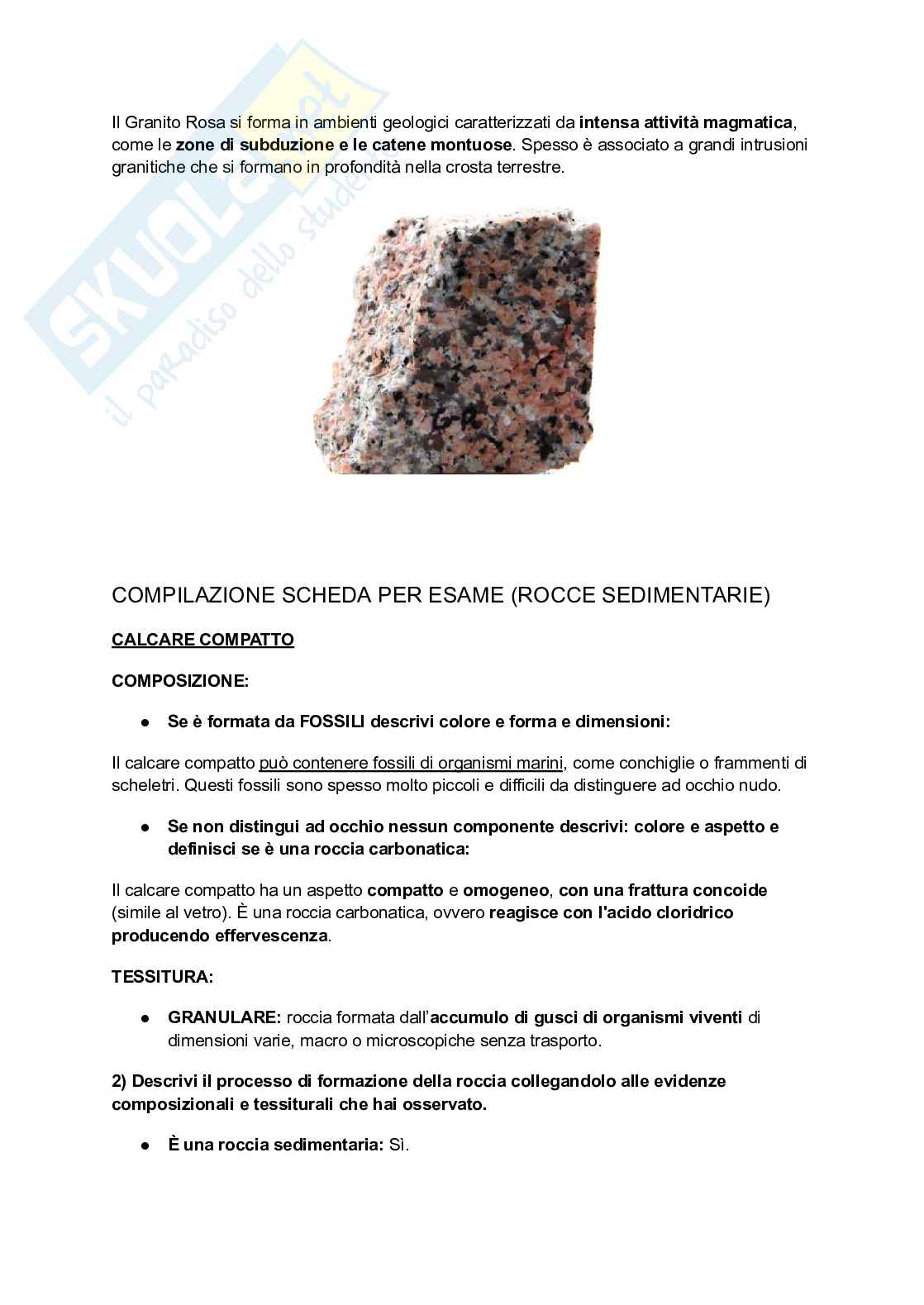Appunti di Petrografia per il riconoscimento delle rocce Pag. 11