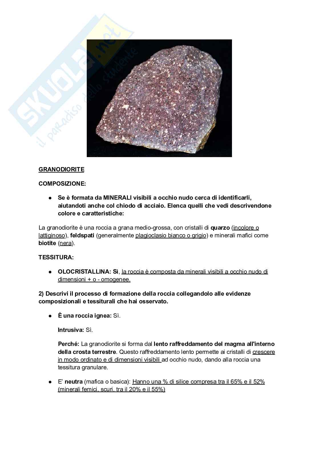 Appunti di Petrografia per il riconoscimento delle rocce Pag. 2