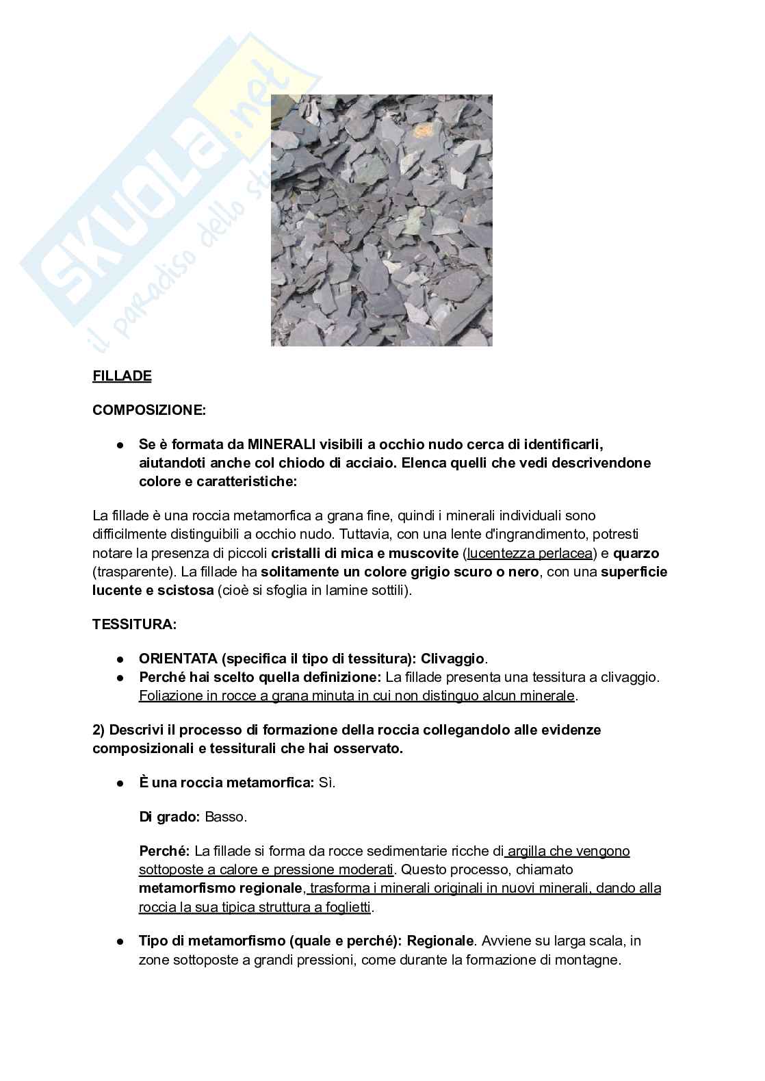 Appunti di Petrografia per il riconoscimento delle rocce Pag. 21