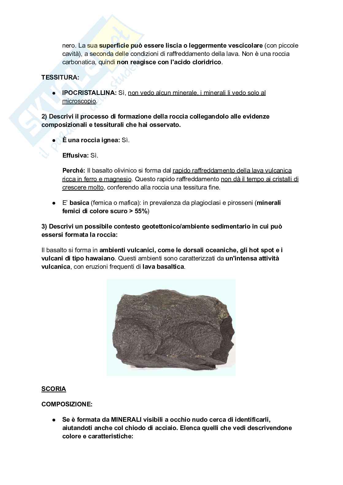 Appunti di Petrografia per il riconoscimento delle rocce Pag. 6