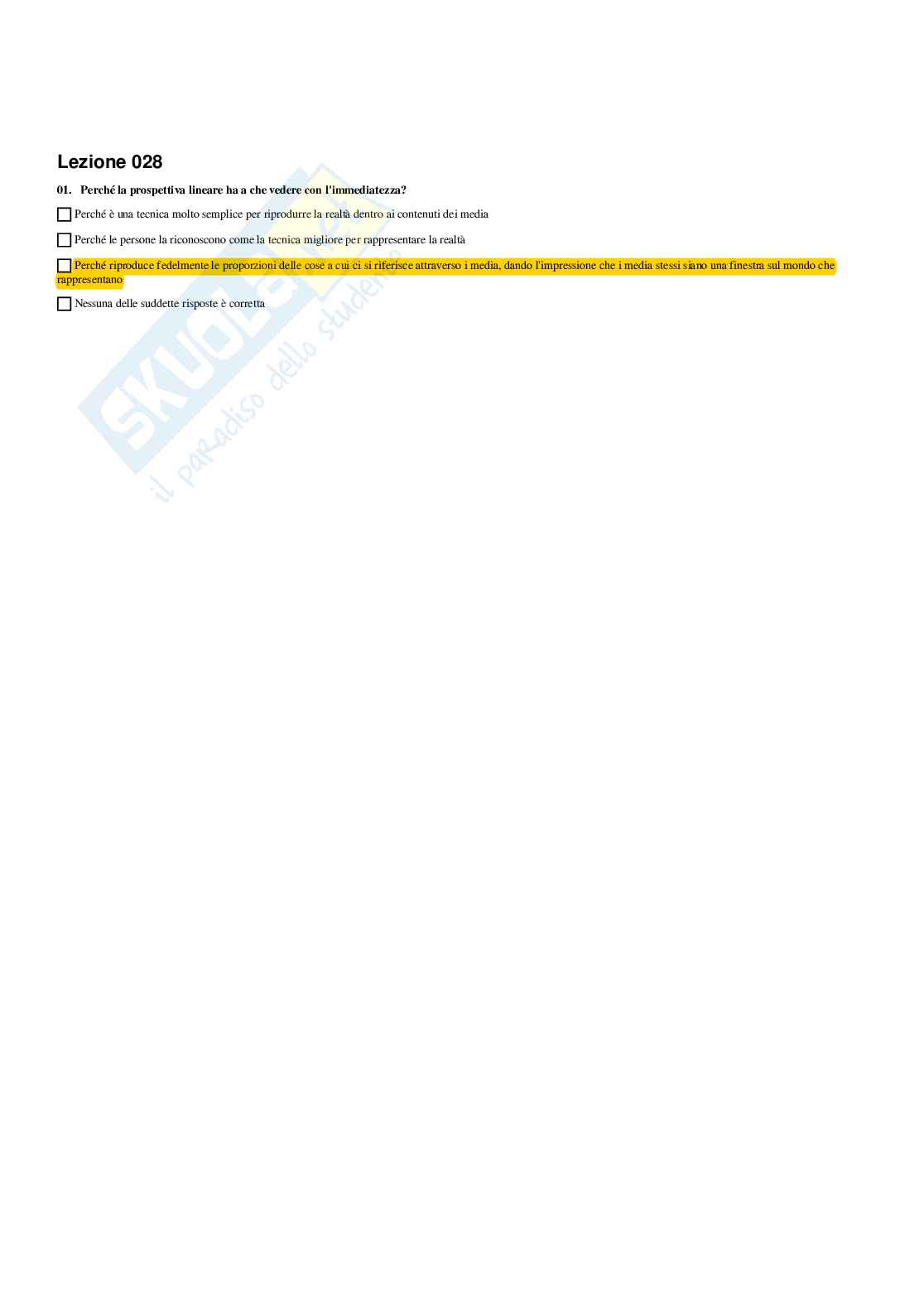 Paniere Linguaggi dei nuovi media - Risposte multiple - aggiornato (2026) Pag. 11