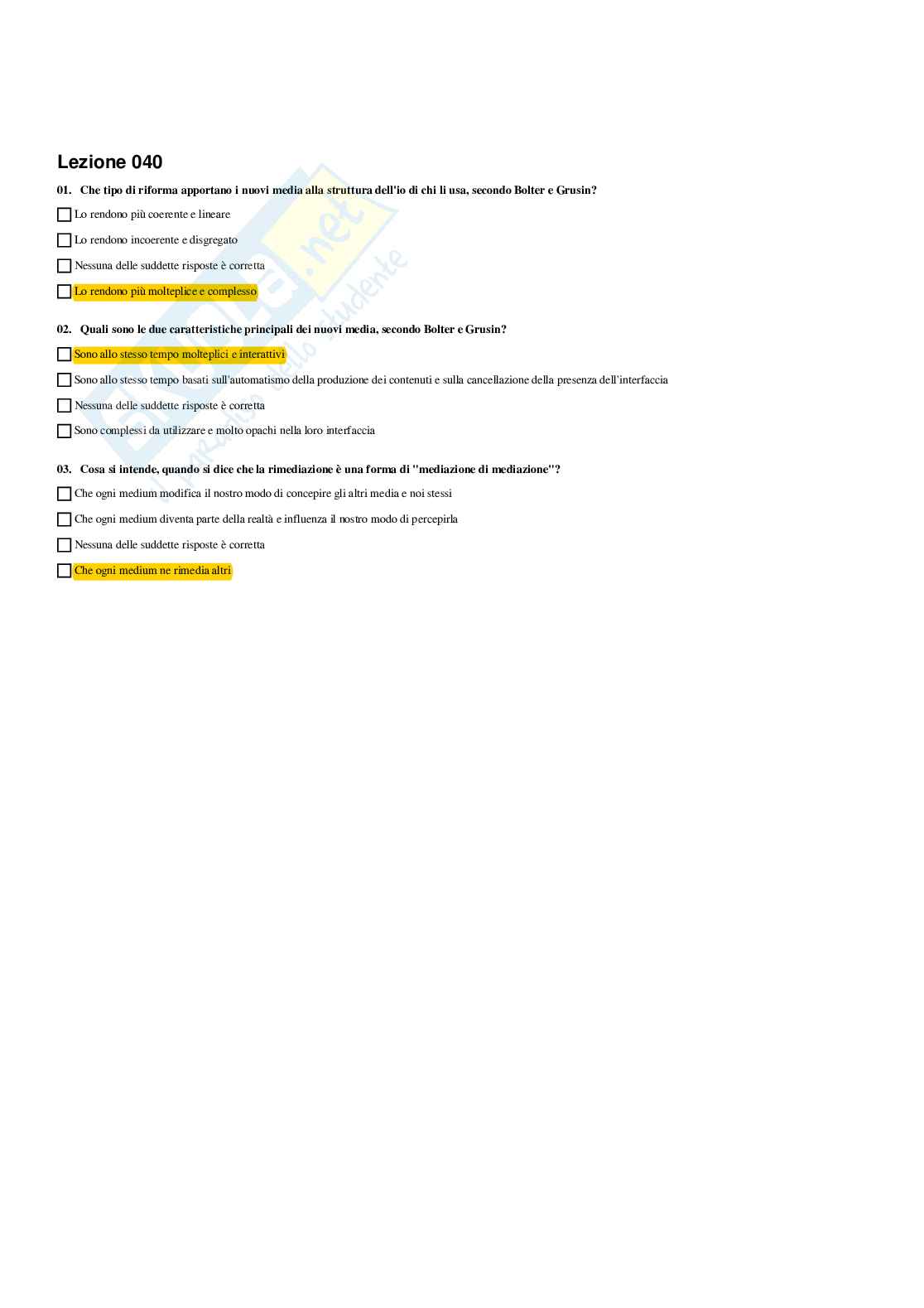 Paniere Linguaggi dei nuovi media - Risposte multiple - aggiornato (2026) Pag. 21