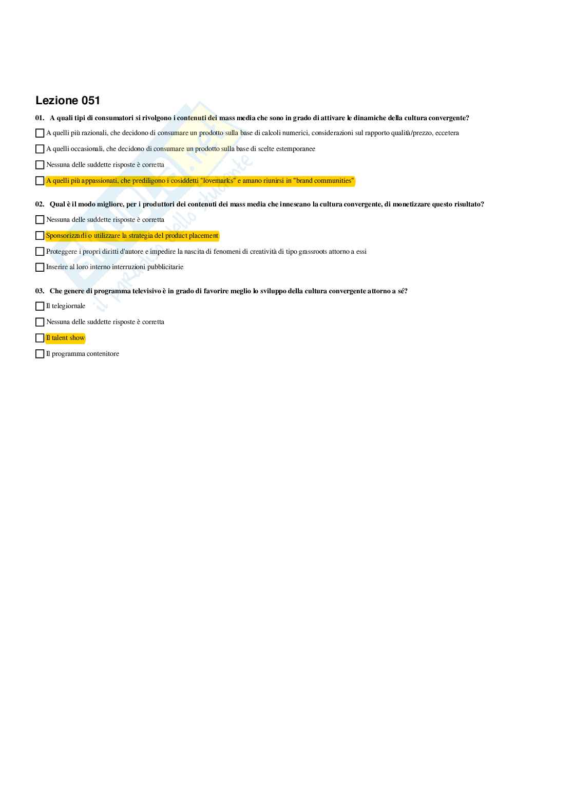 Paniere Linguaggi dei nuovi media - Risposte multiple - aggiornato (2026) Pag. 26