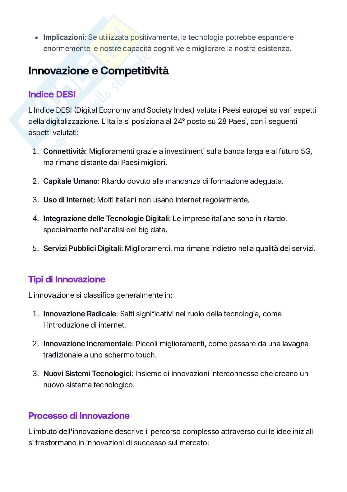 Strategia, gestione e sviluppo dell'innovazione Pag. 21