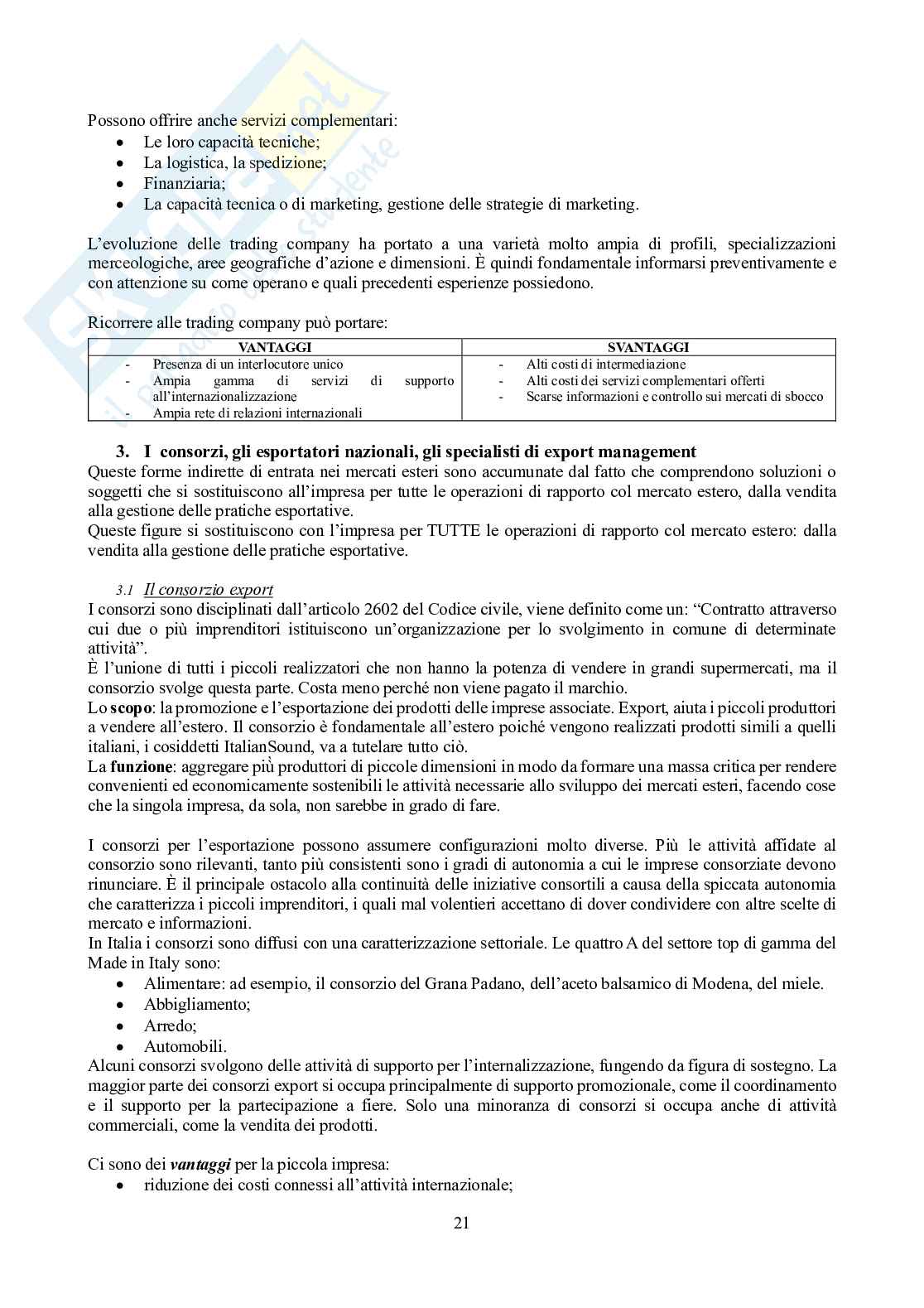 Appunti di Marketing e mercati internazionali Pag. 21