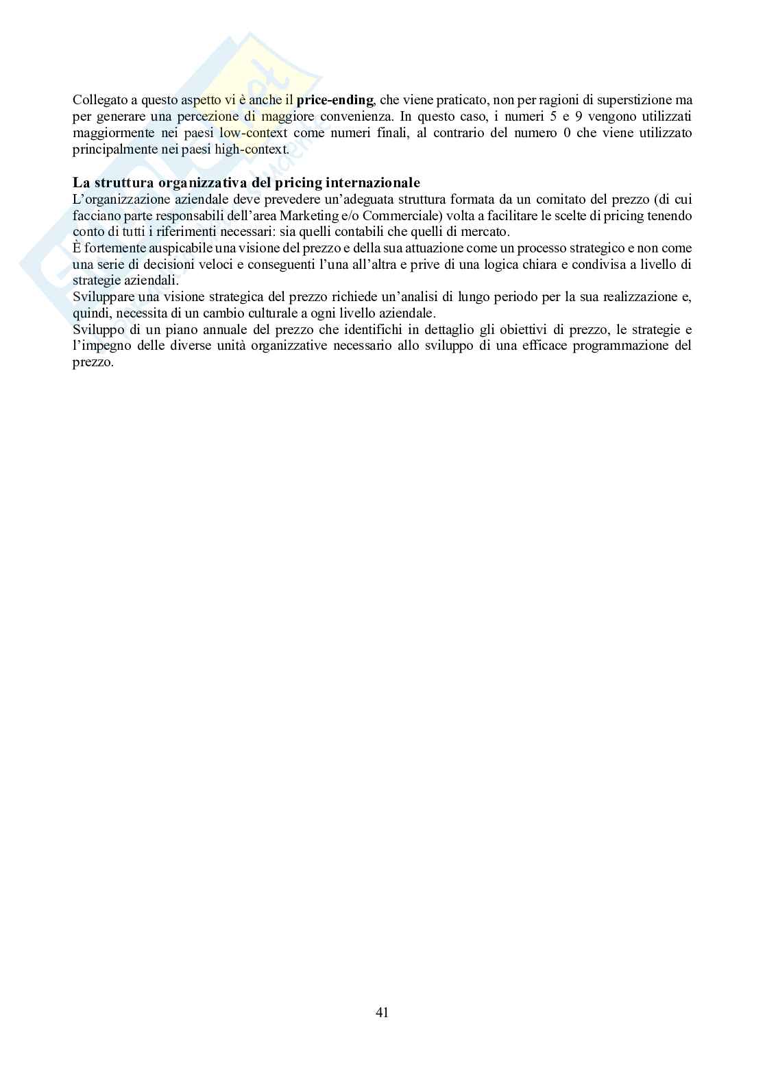 Appunti di Marketing e mercati internazionali Pag. 41