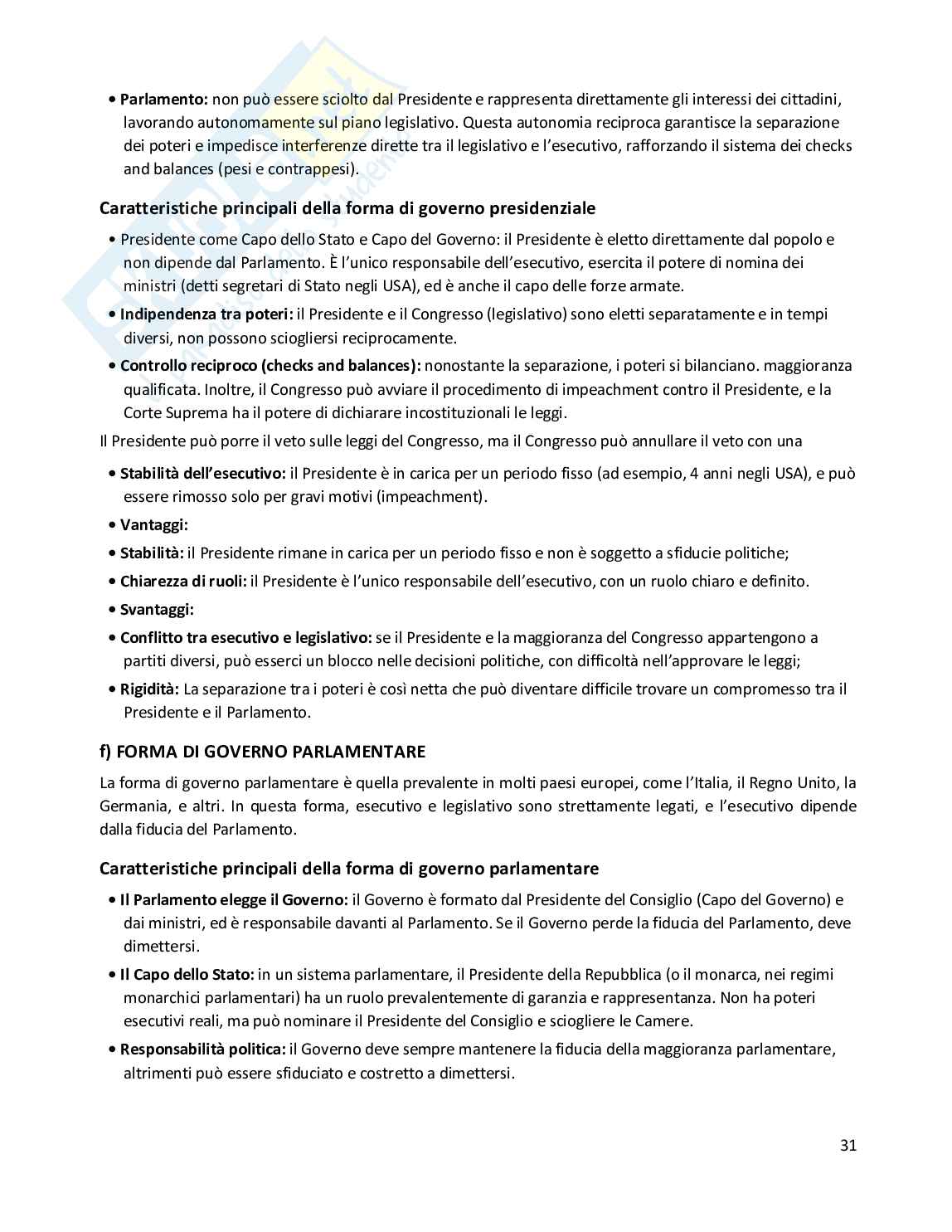 Riassunto esame Diritto costituzionale, Prof. Randazzo Barbara, libro consigliato Diritto costituzionale , Pisaneschi Pag. 31