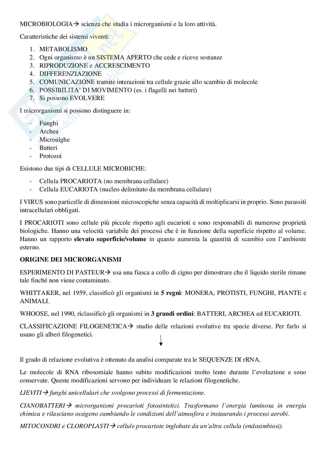 Appunti Microbiologia Pag. 2
