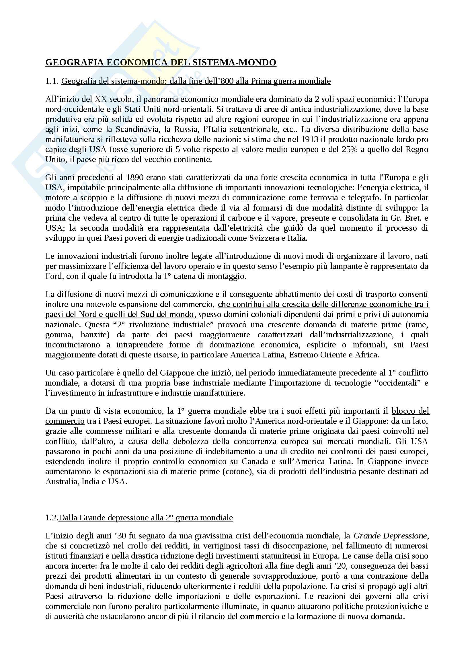 Geografia Politica Ed Economica Quiz