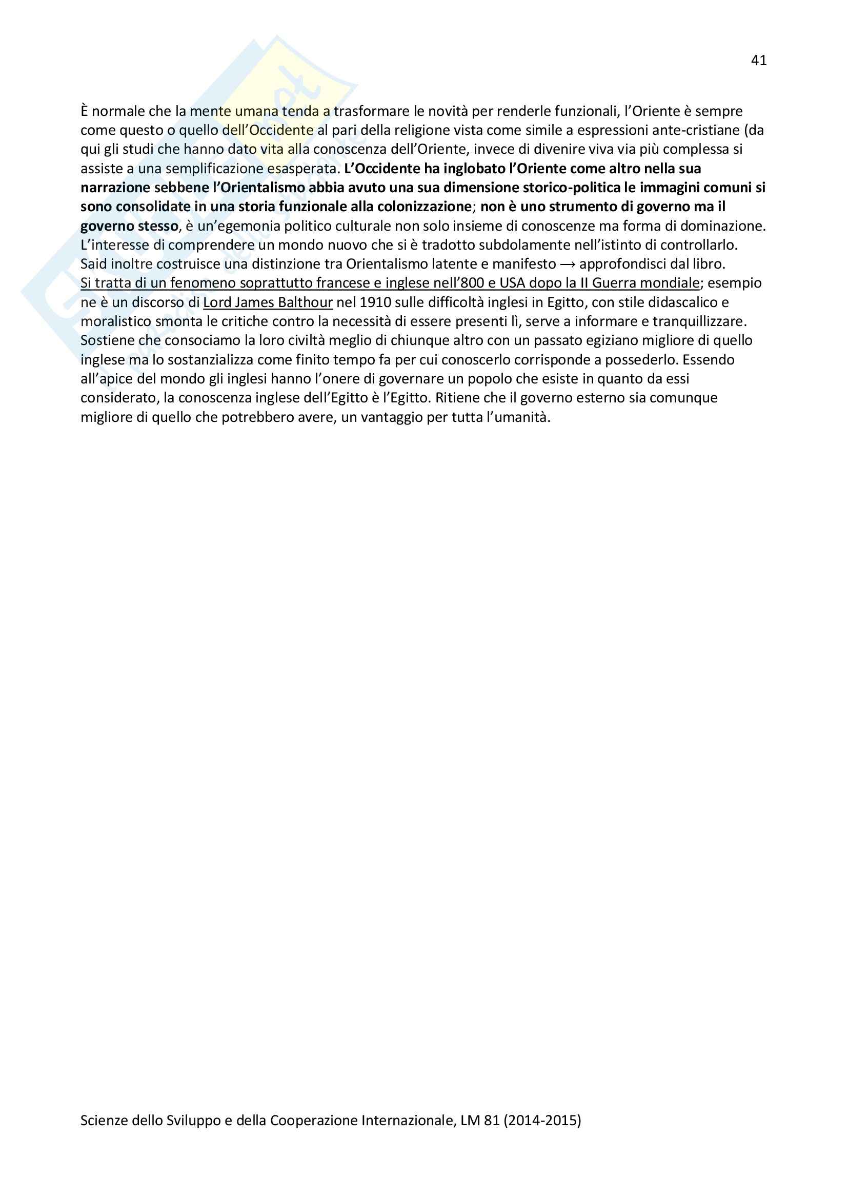 Lezioni, Pensiero politico della colonizzazione e della decolonizzazione Pag. 41