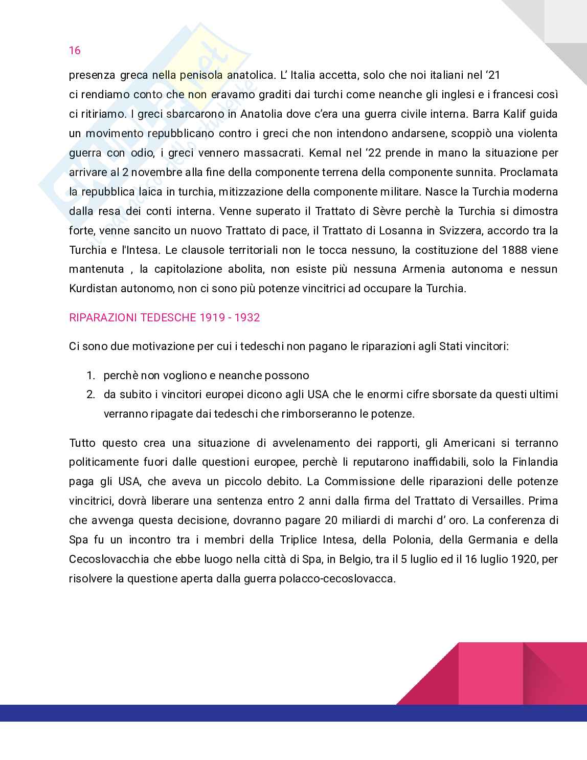 Appunti di Storia delle relazioni internazionali Pag. 16