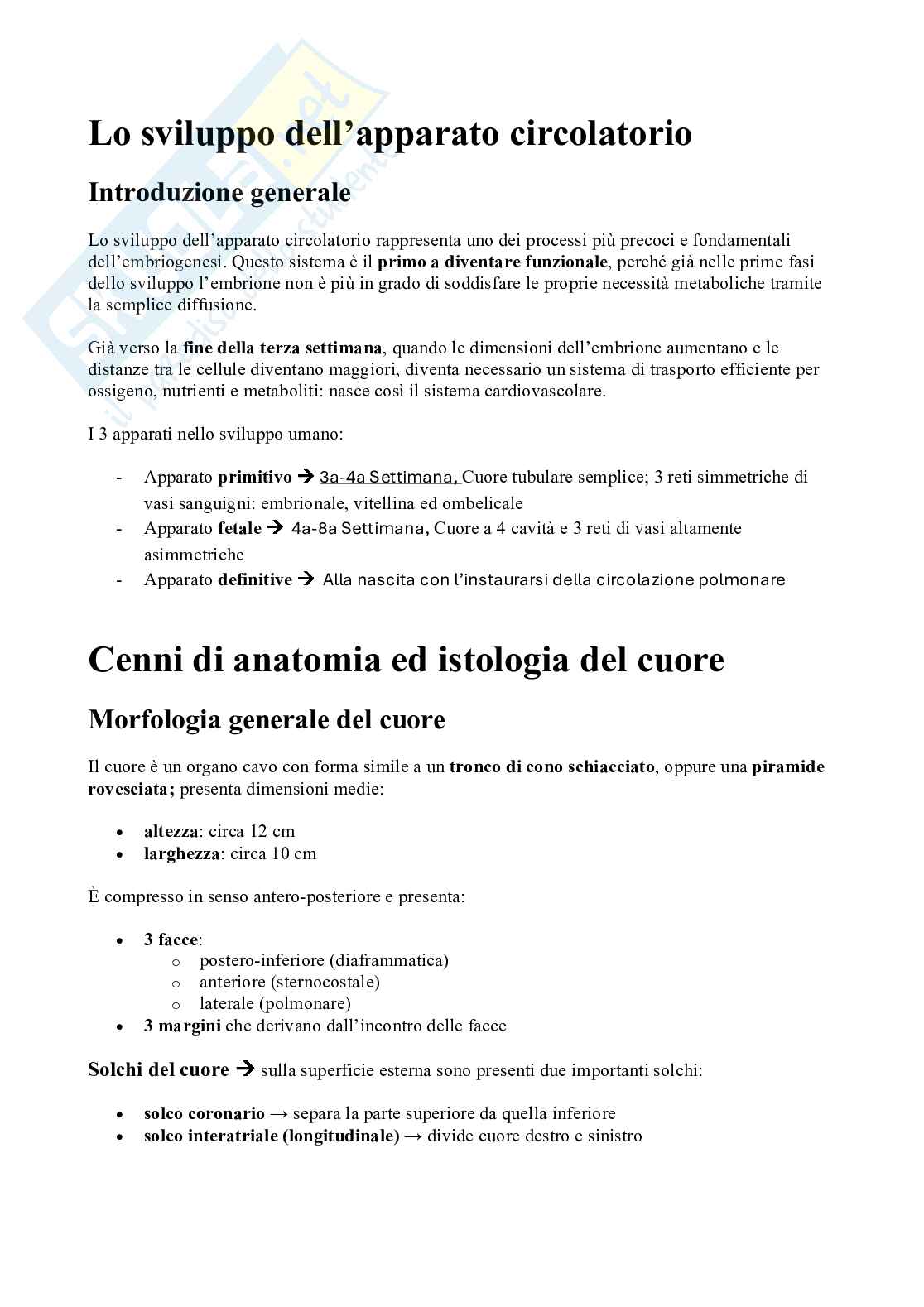 Riassunto esame Istologia ed embriologia umana, Prof. Handerson Virginia, libro consigliato Istologia, Monesi Pag. 1