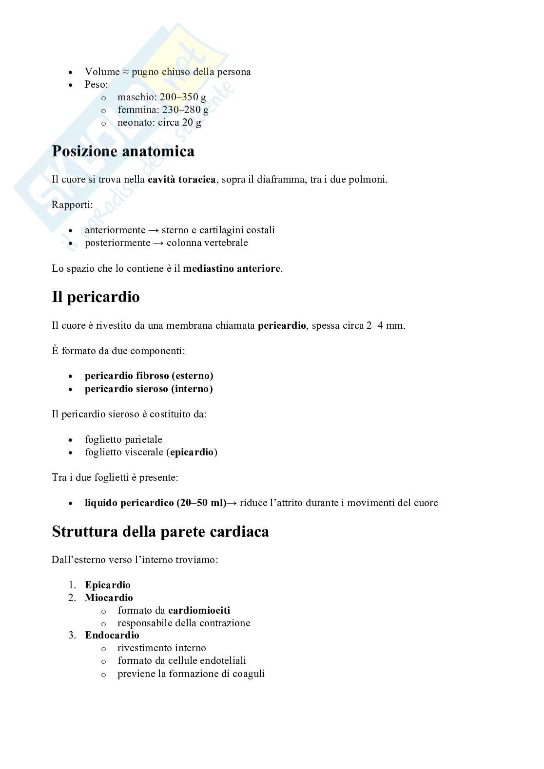 Riassunto esame Istologia ed embriologia umana, Prof. Handerson Virginia, libro consigliato Istologia, Monesi Pag. 2