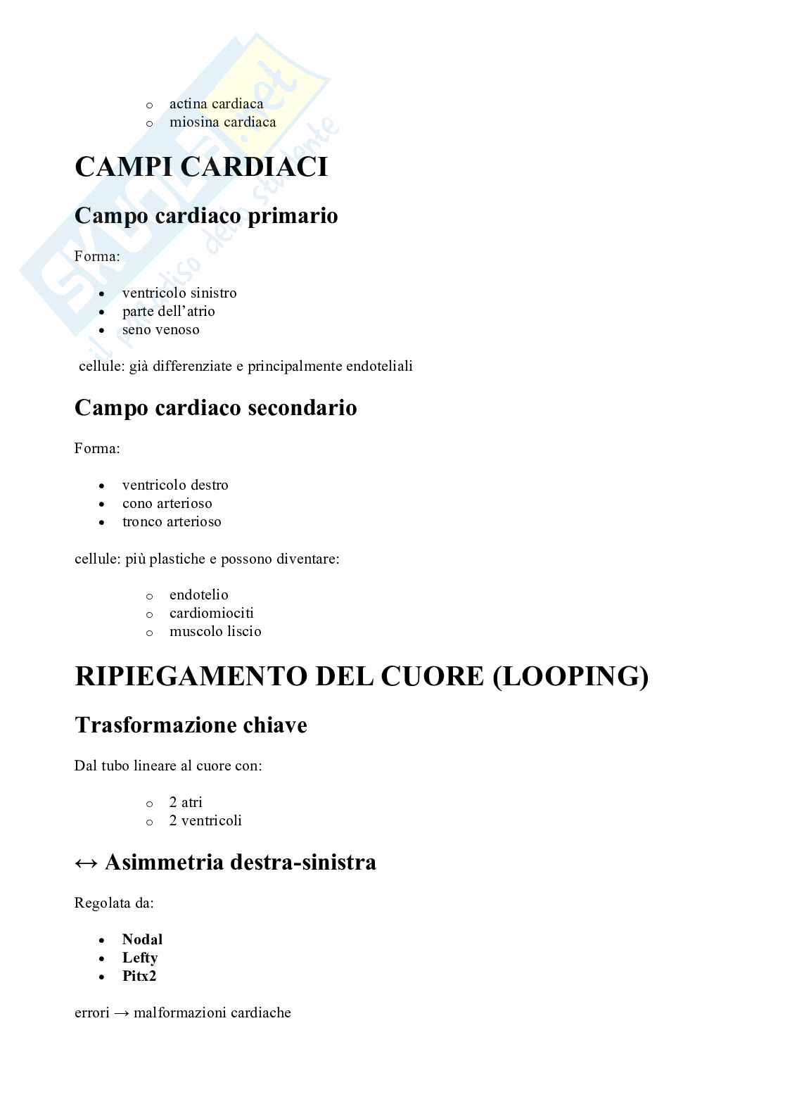 Riassunto esame Istologia ed embriologia umana, Prof. Handerson Virginia, libro consigliato Istologia, Monesi Pag. 21