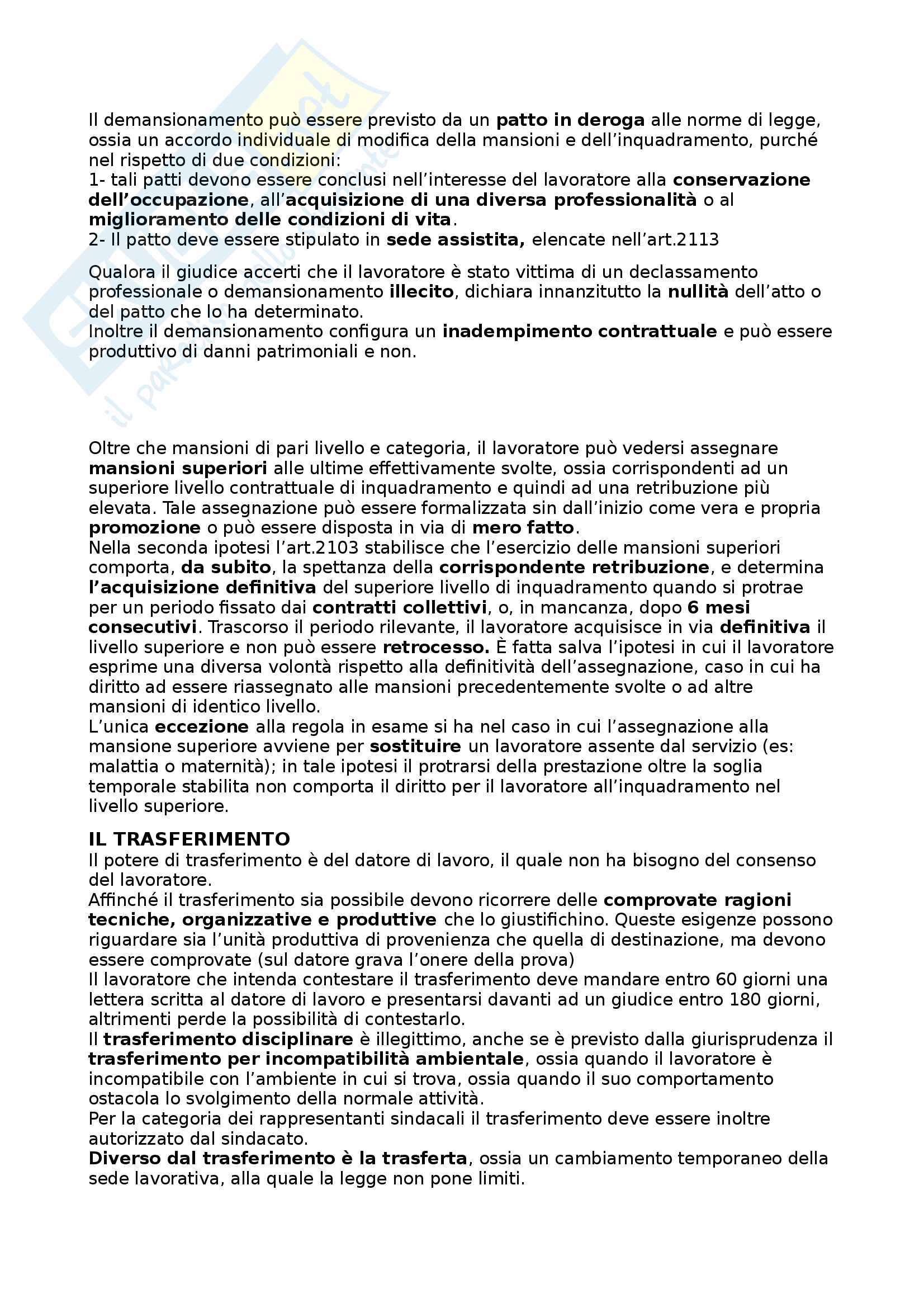 Diritto del lavoro Pag. 31