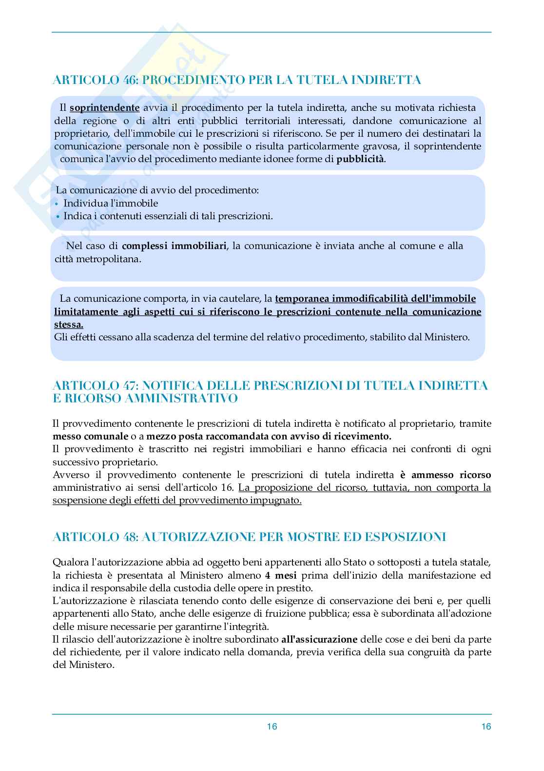 Riassunto Codice Dei Beni Culturali E Del Paesaggio